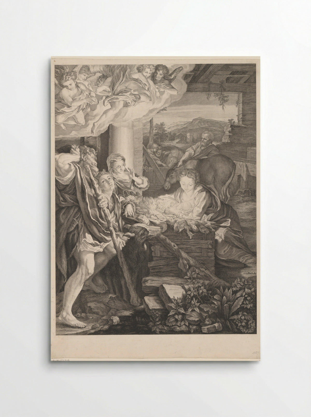 Geboorte van Christus - Pierre Louis Surugue - Poster