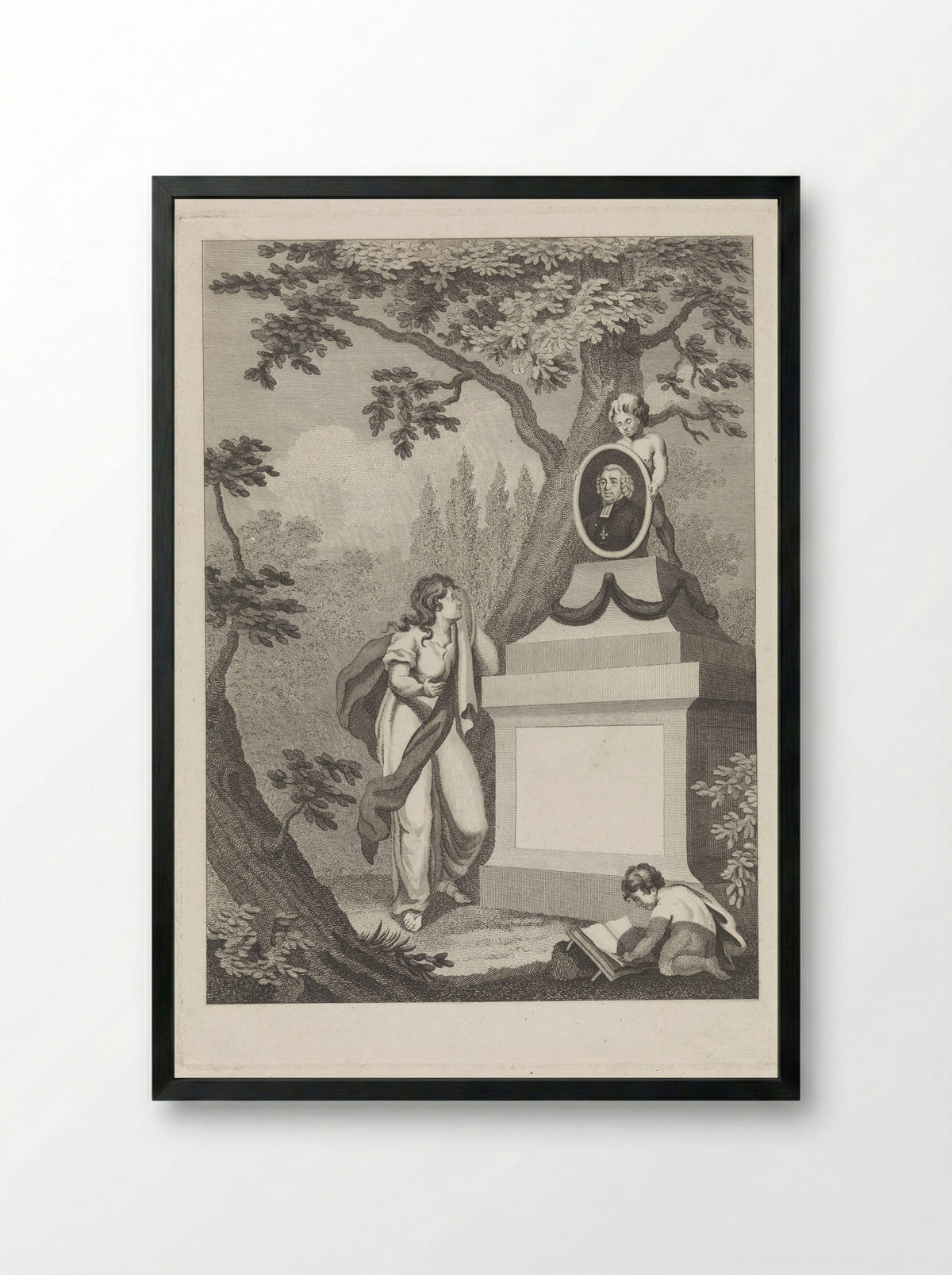 Gedenkteken voor Petrus Haack - Jacobus Wijsman - Framed Print Black