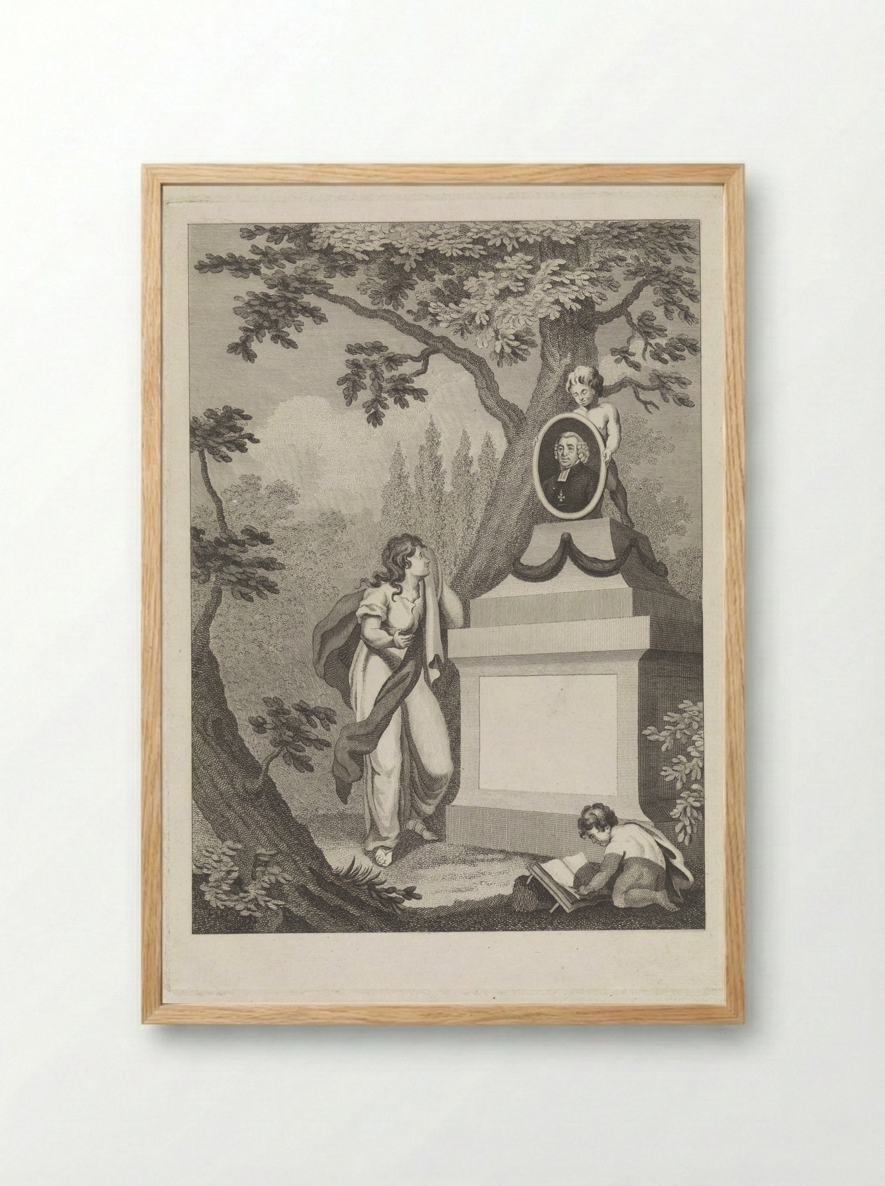 Gedenkteken voor Petrus Haack - Jacobus Wijsman - Framed Print Wood