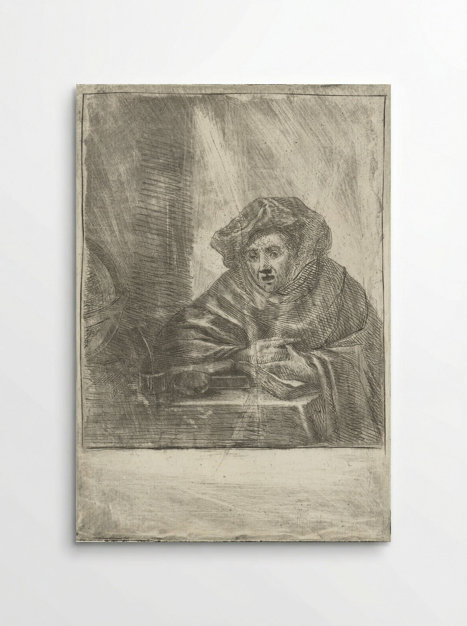 Geleerde in zijn werkkamer - Louis Bernard Coclers - Poster