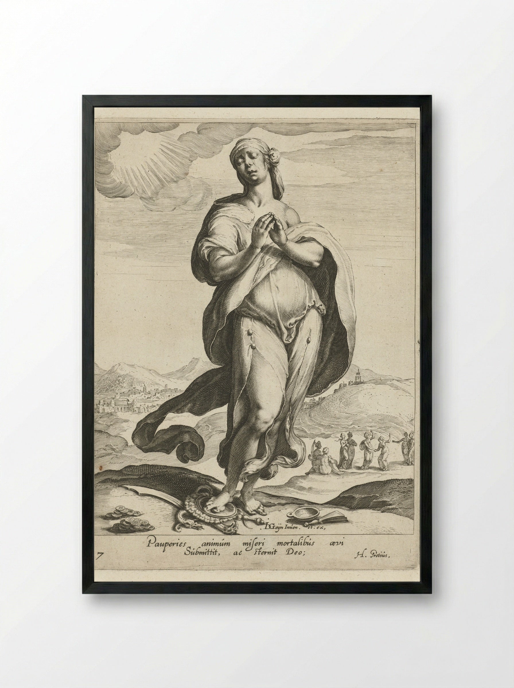 Geloof (Faith) - Zacharias Dolendo - Framed Print Black