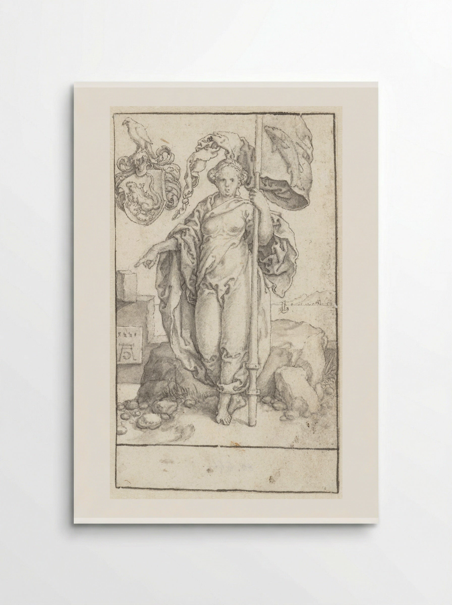 Gematigdheid (Temperantia) - Heinrich Aldegrever - Poster