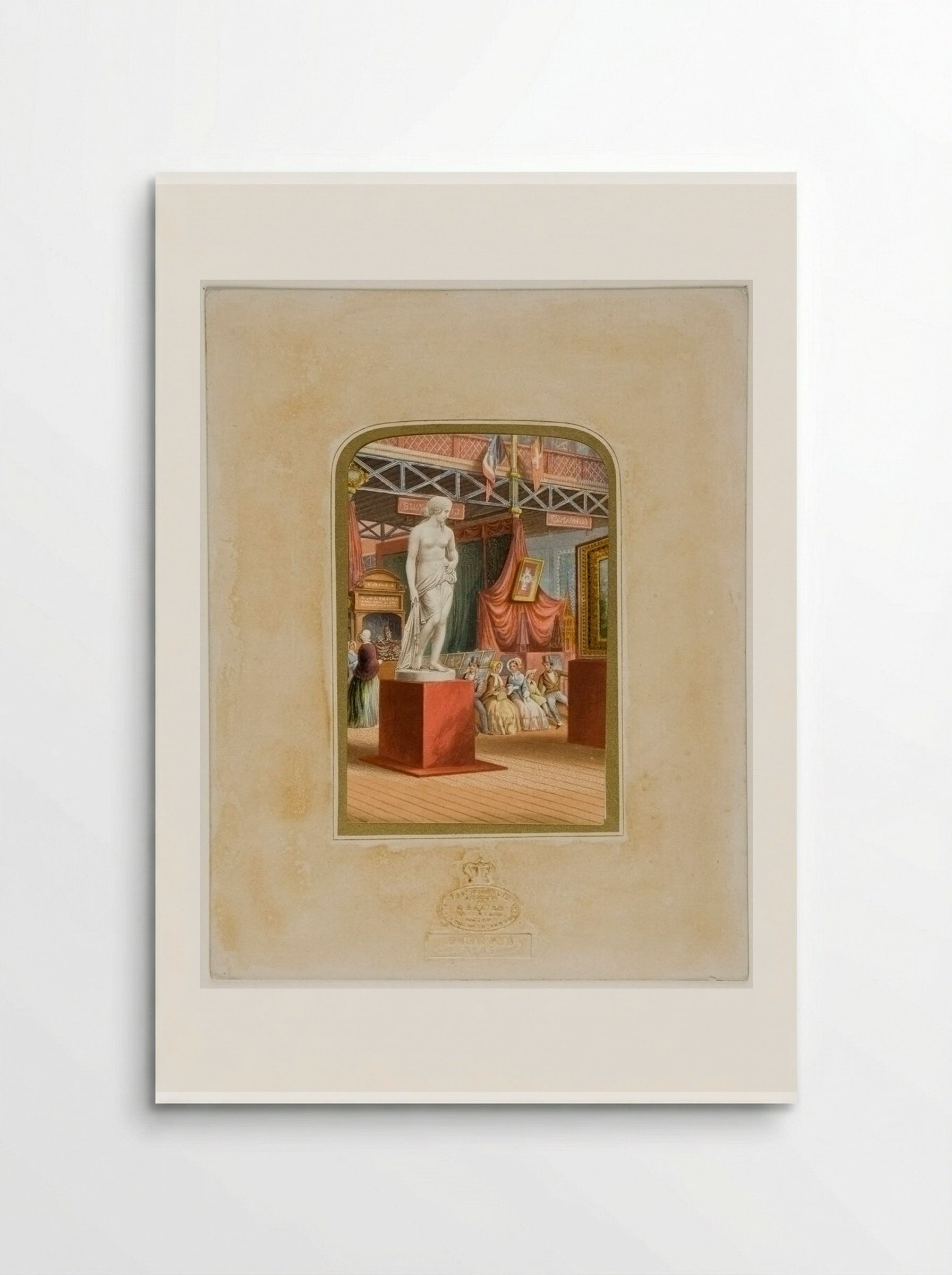 Gems of the Great Exhibition: A Nymph, by Wyatt - George Baxter - Poster