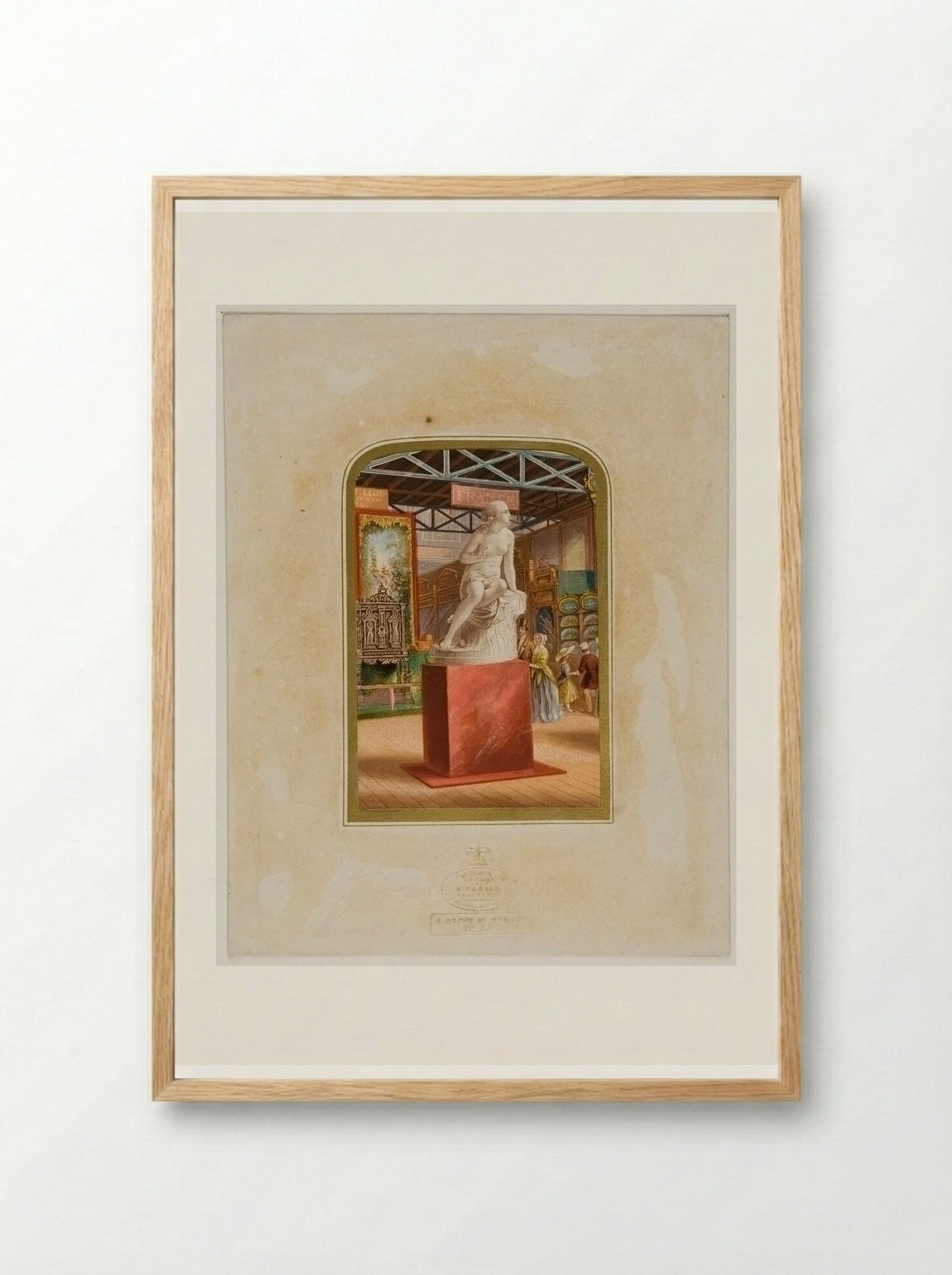 Gems of the Great Exhibition: Sabrina - George Baxter - Framed Print Wood