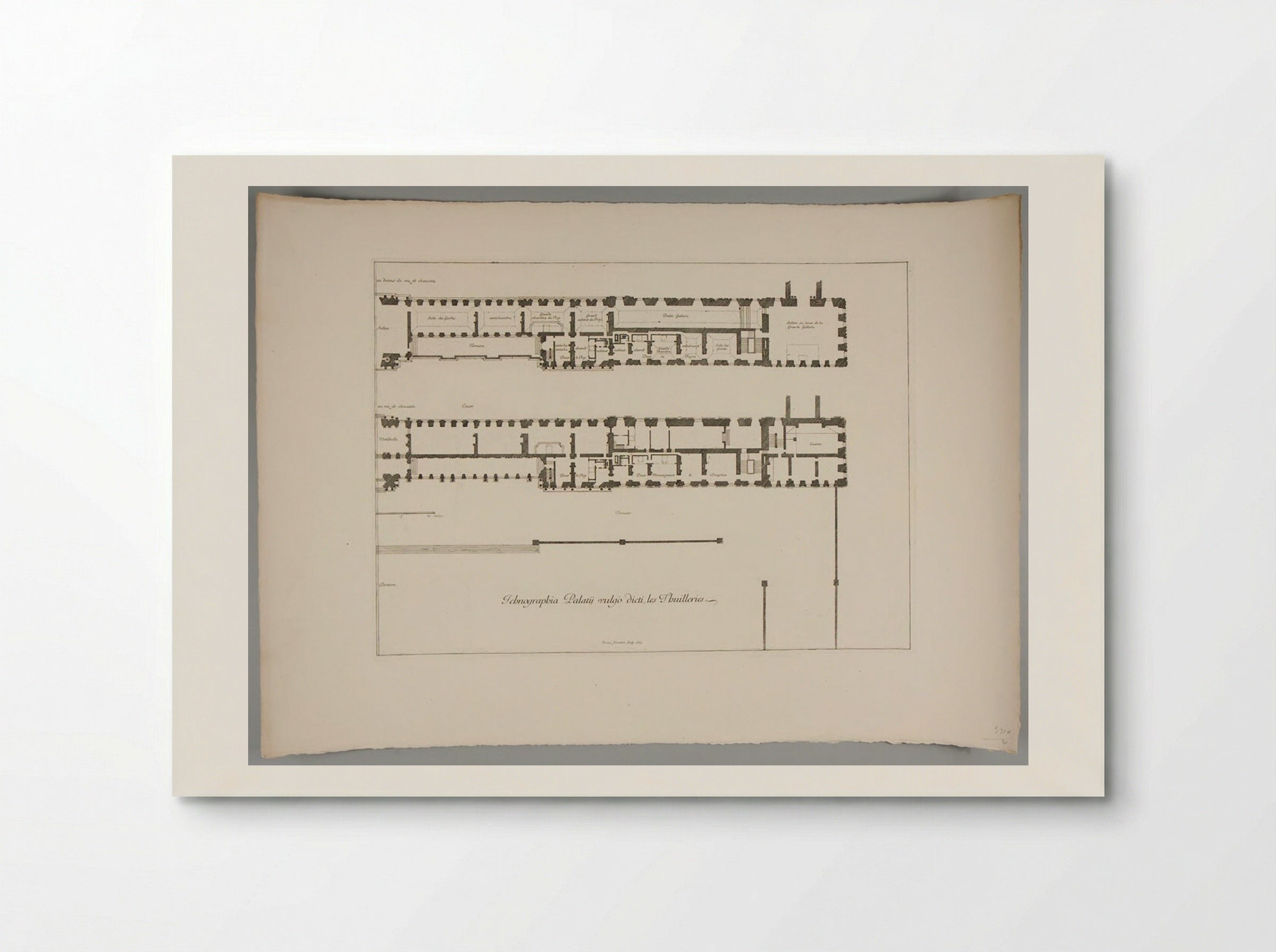 General Plan of the Palace of the Tuileries - Israël Silvestre - Poster