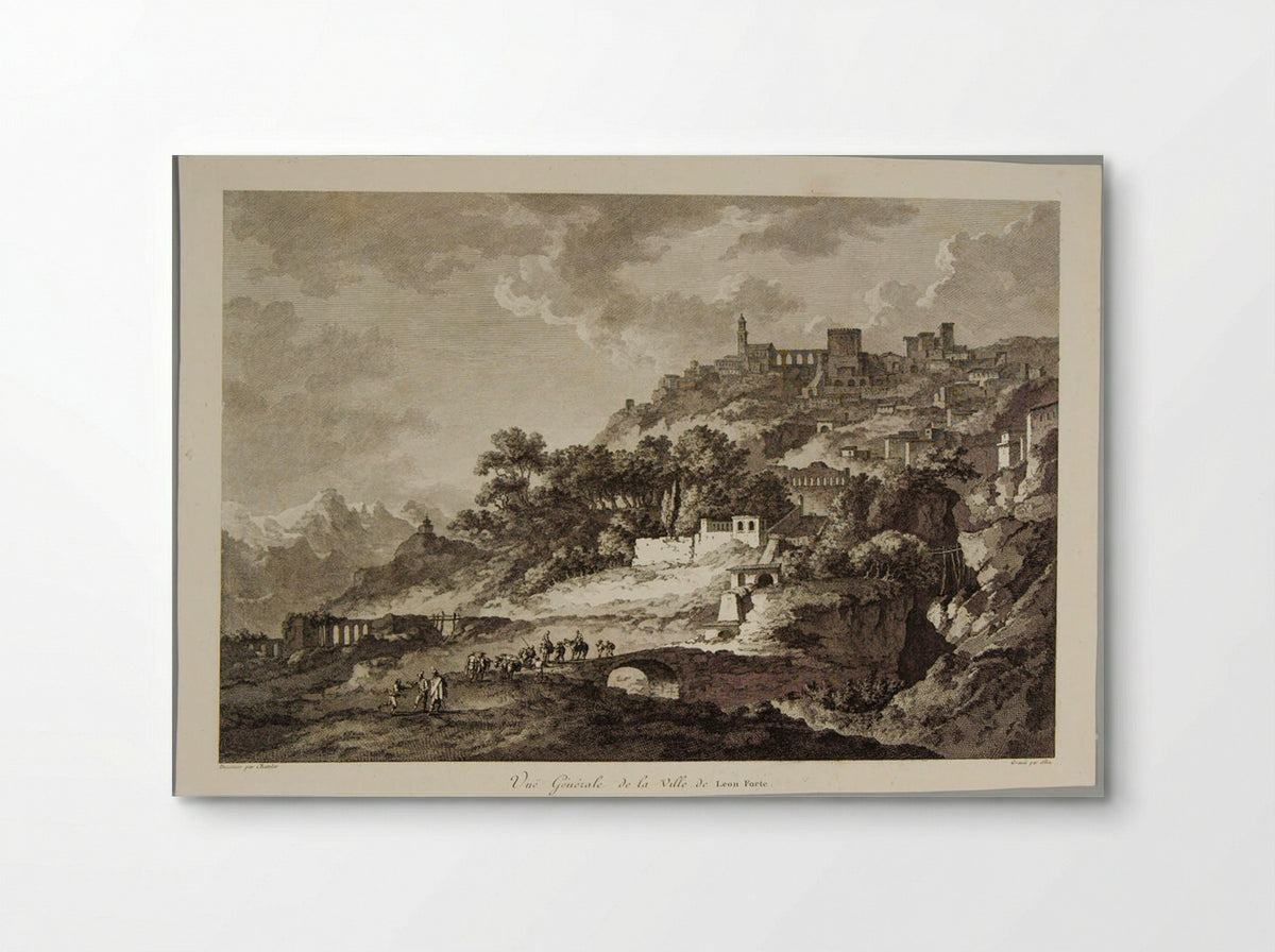 General View of the Town of Leonforte - Pierre Michel Alix - Poster