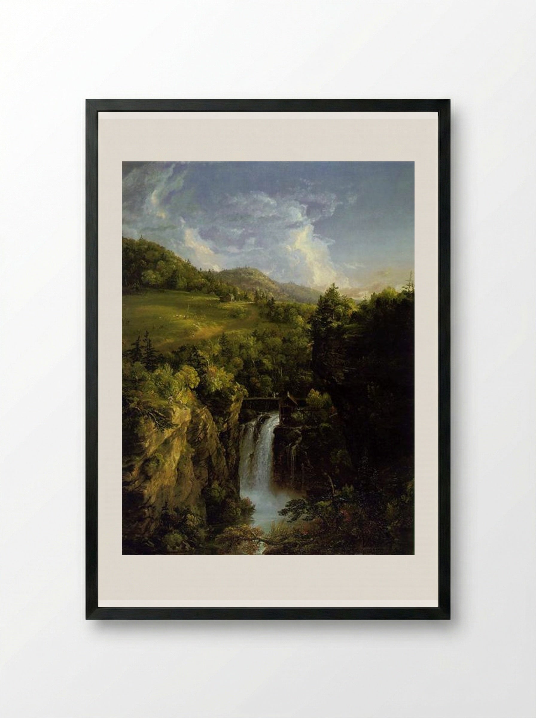Genesee Scenery - Thomas Cole - Framed Print Black