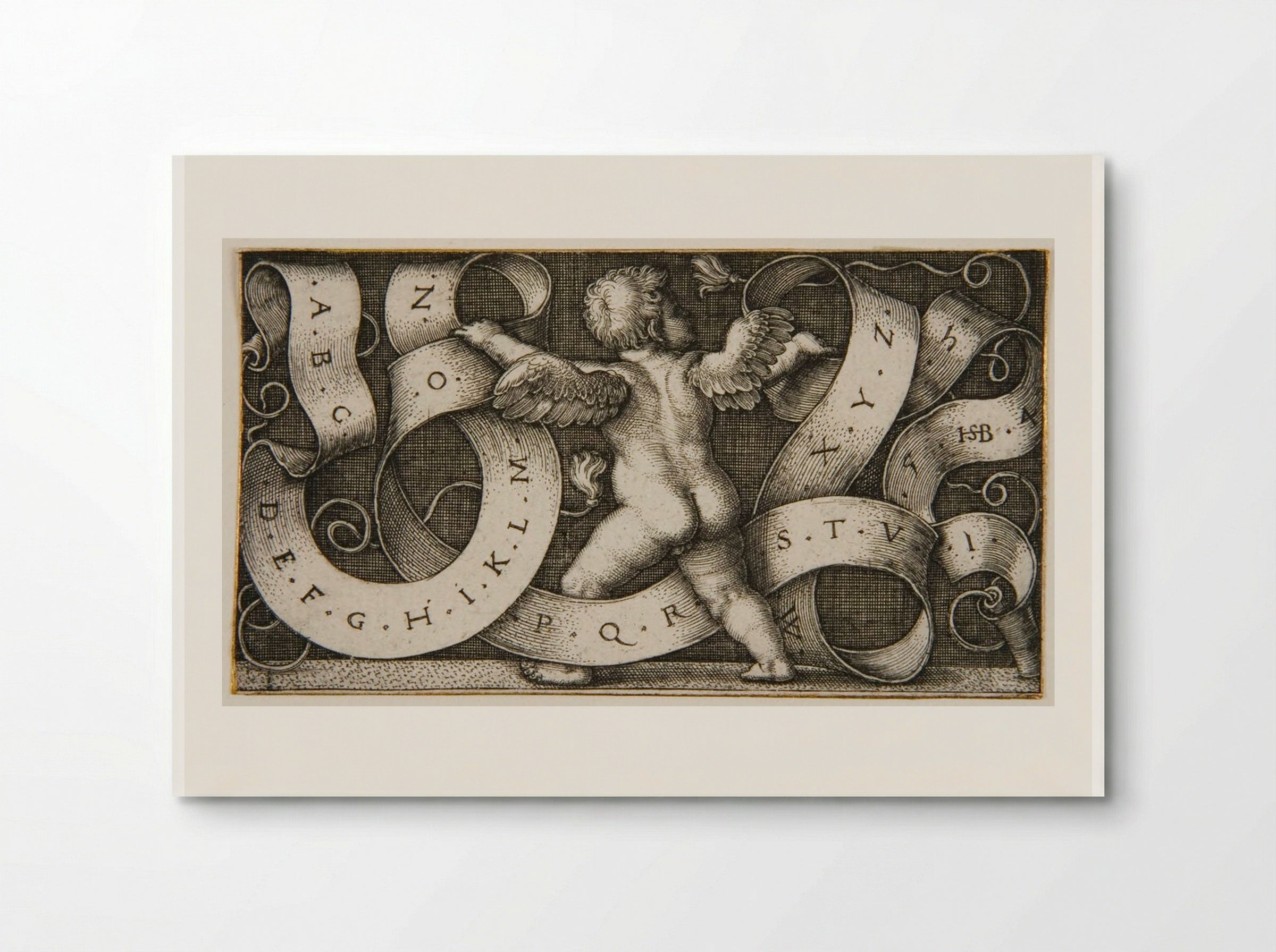 Genius with the Alphabet - Sebald Beham - Poster