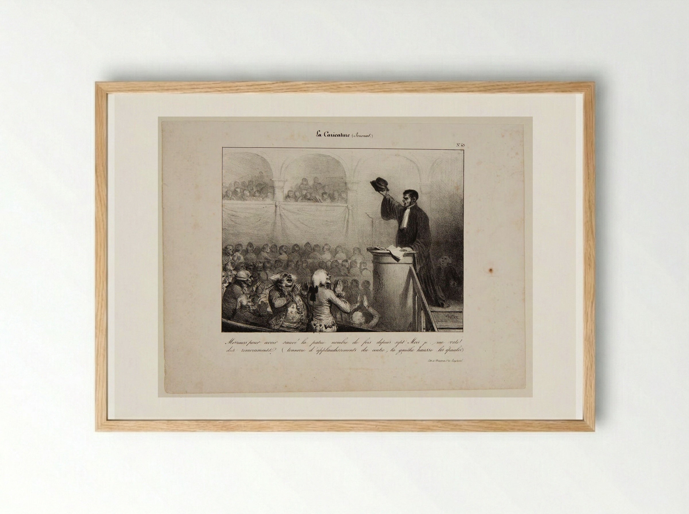 Gentlemen, for having saved the fatherland... - Denis-Auguste-Marie Raffet - Framed Print Wood