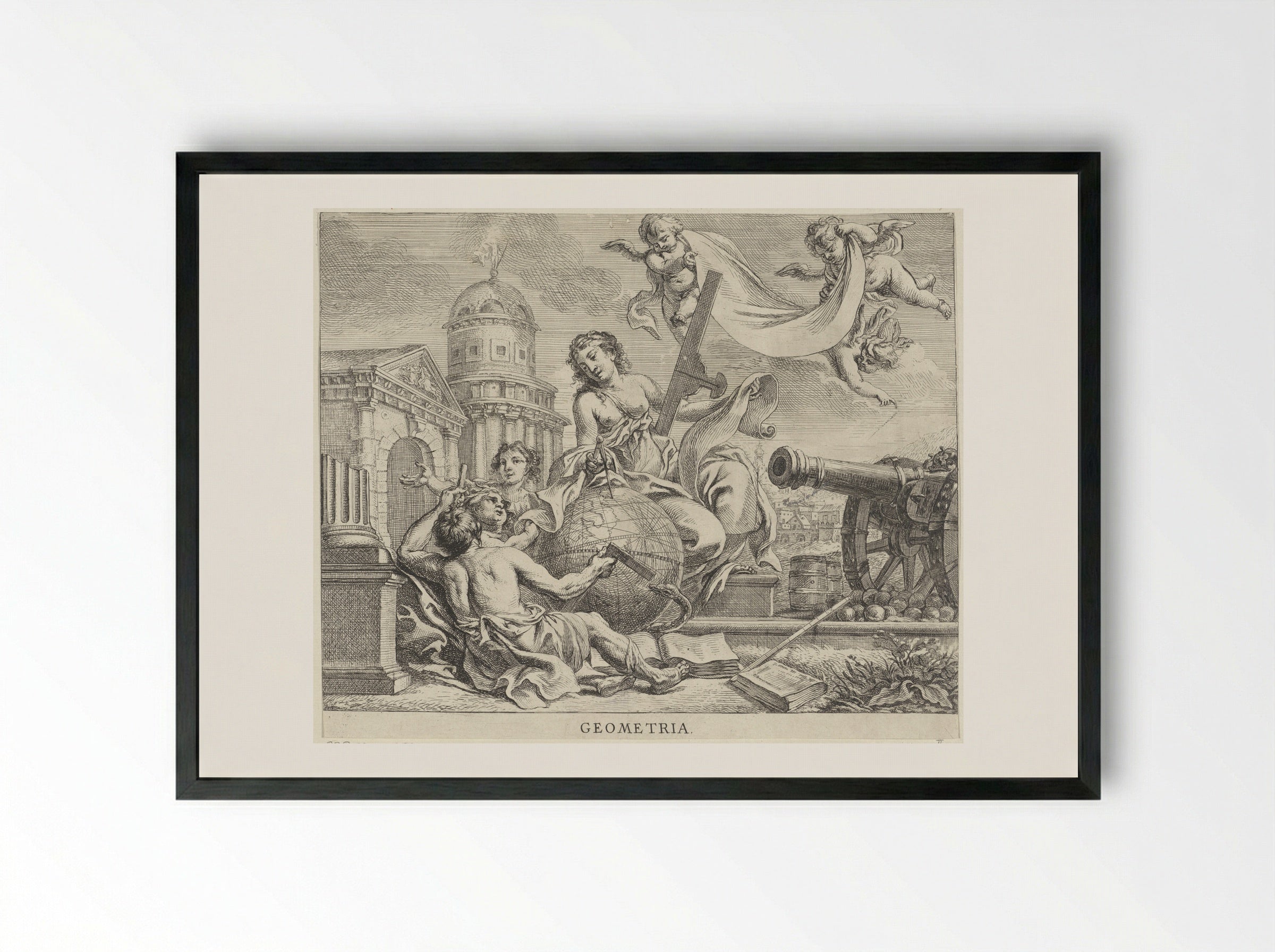 Geometria - Cornelis Schut (I) - Framed Print Black