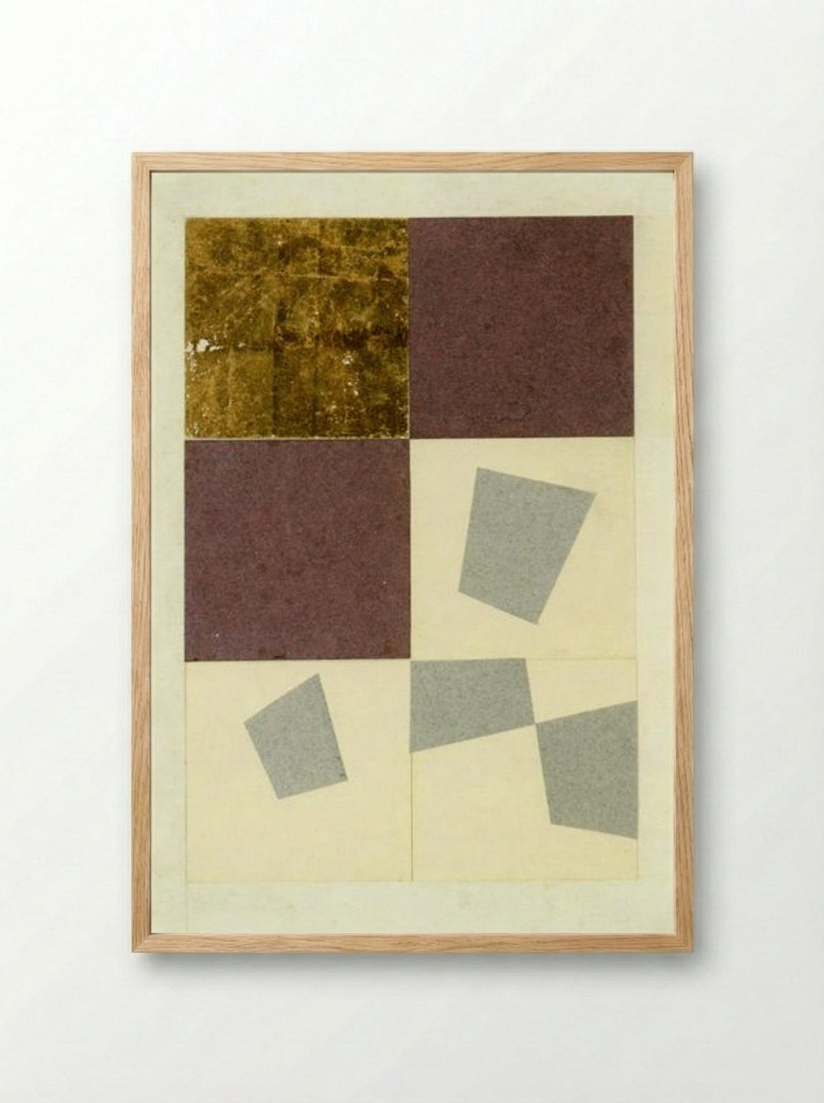 Geometric Collage - Jean Arp - Framed Print Wood