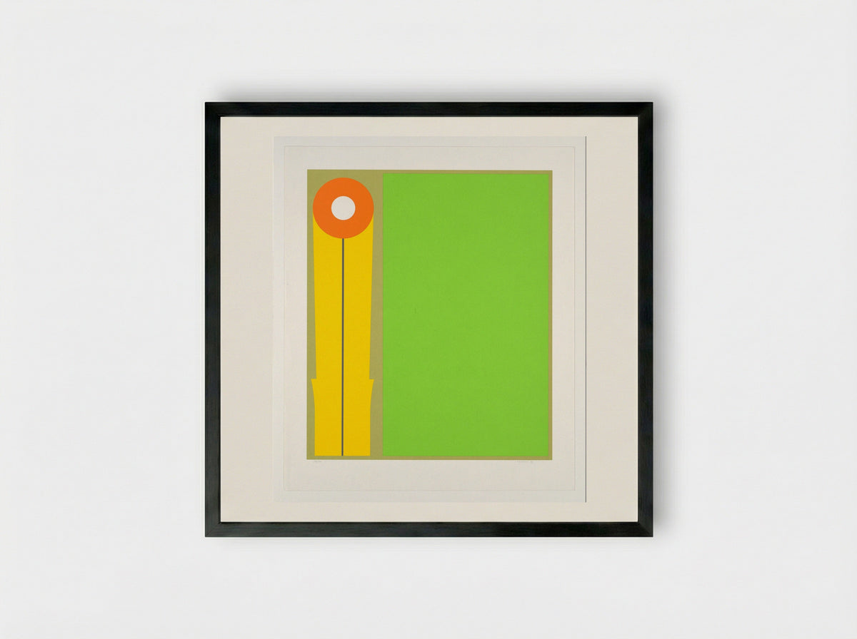 Geometrische compositie - Jan Roeland - Framed Print Black