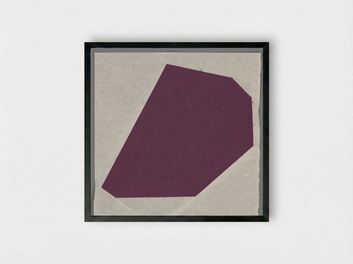 Geometrische vouwvormen - Maria van Elk - Framed Print Black