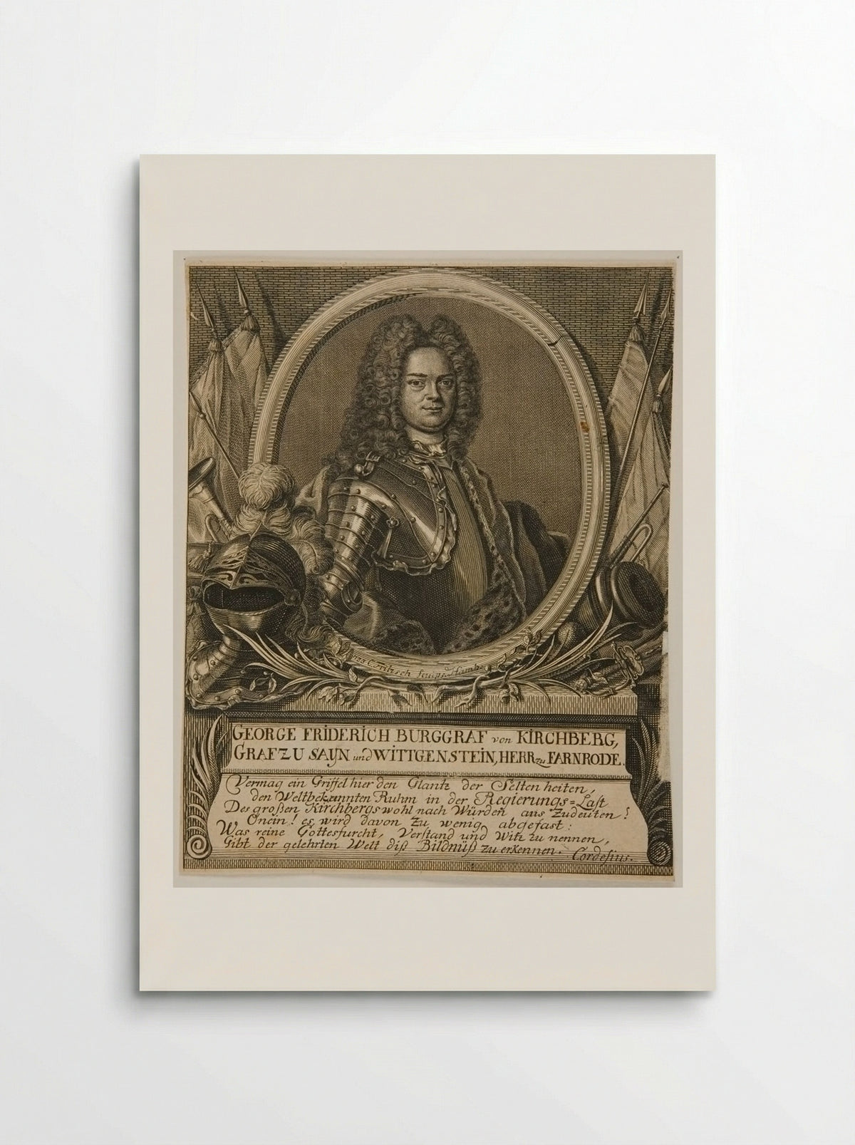 Georg Friderich, Burggraf von Kirchberg - Christian Fritzsch - Poster