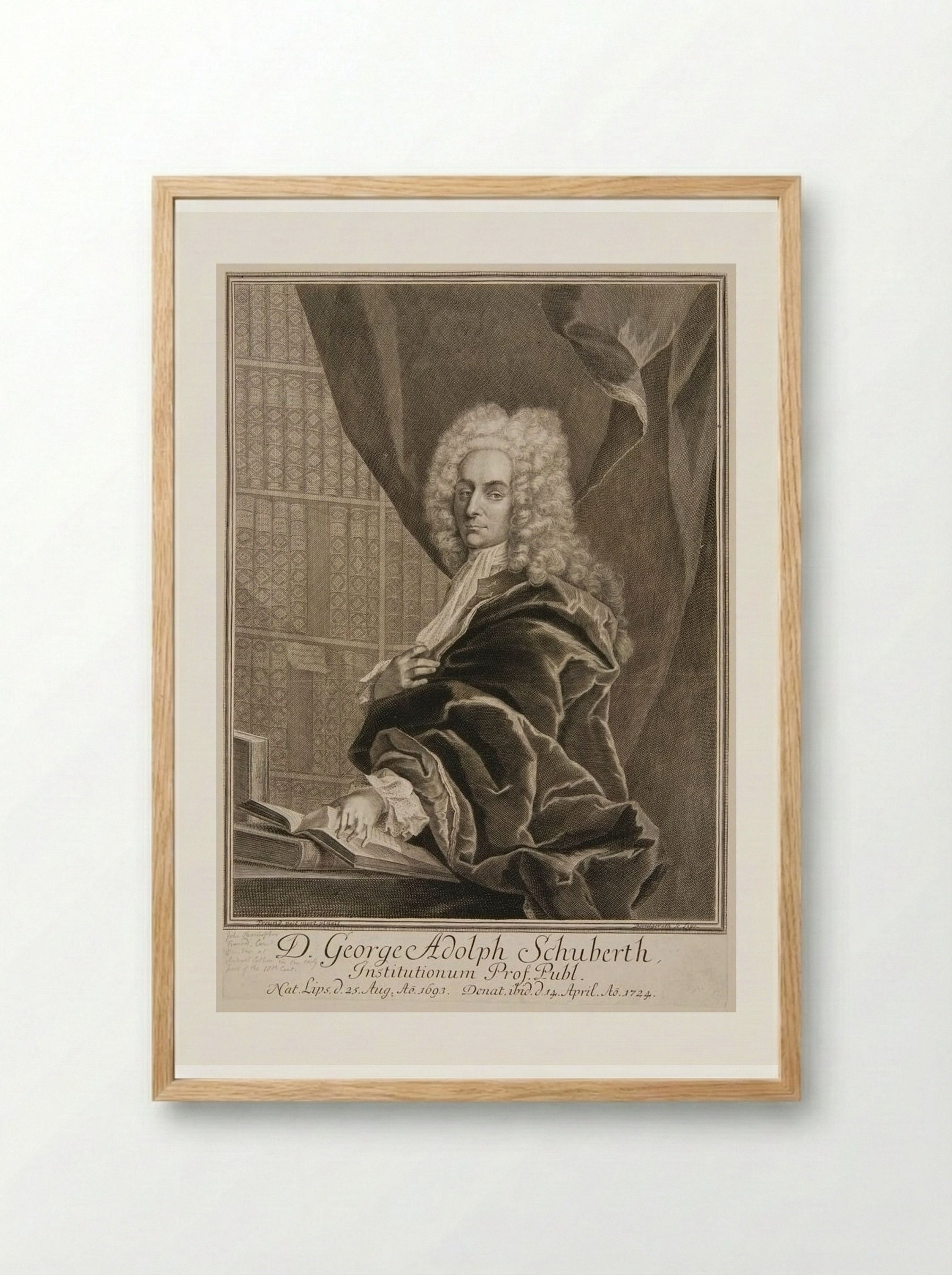 George Adolph Schuberth - Johann Martin Bernigeroth - Framed Print Wood
