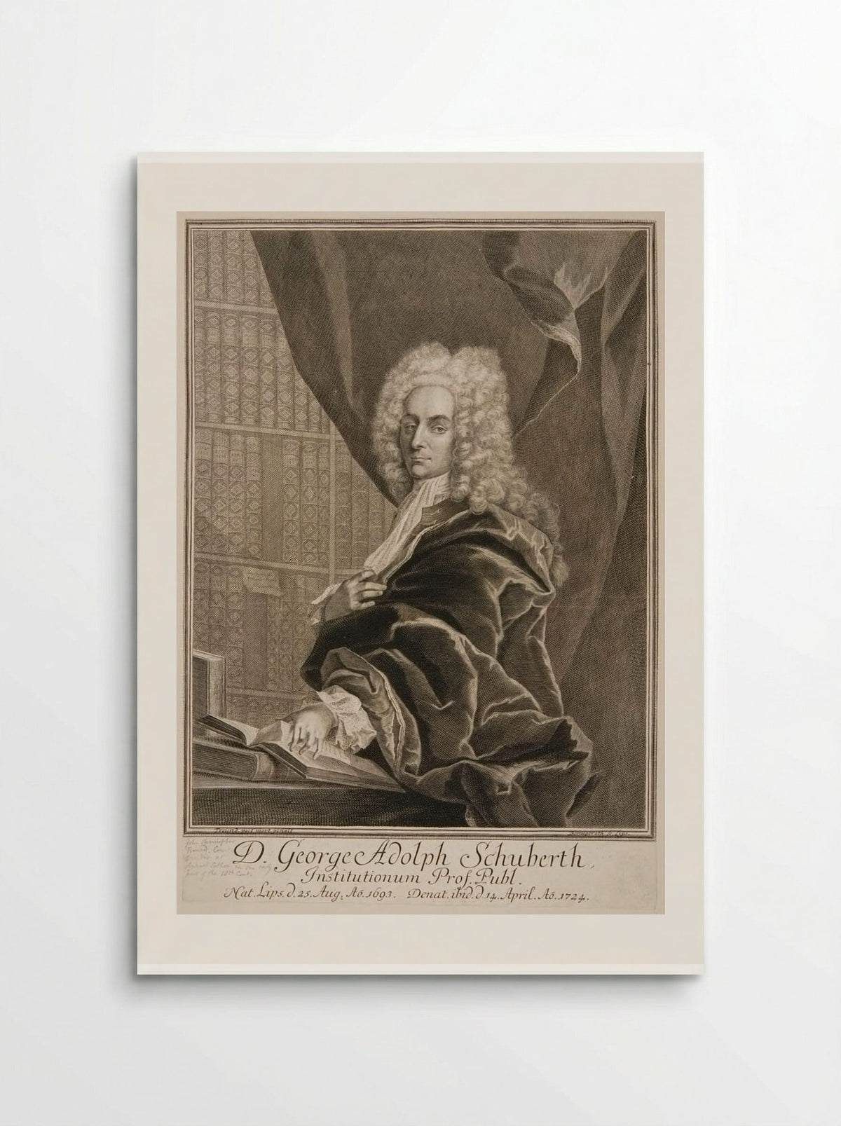 George Adolph Schuberth - Johann Martin Bernigeroth - Poster