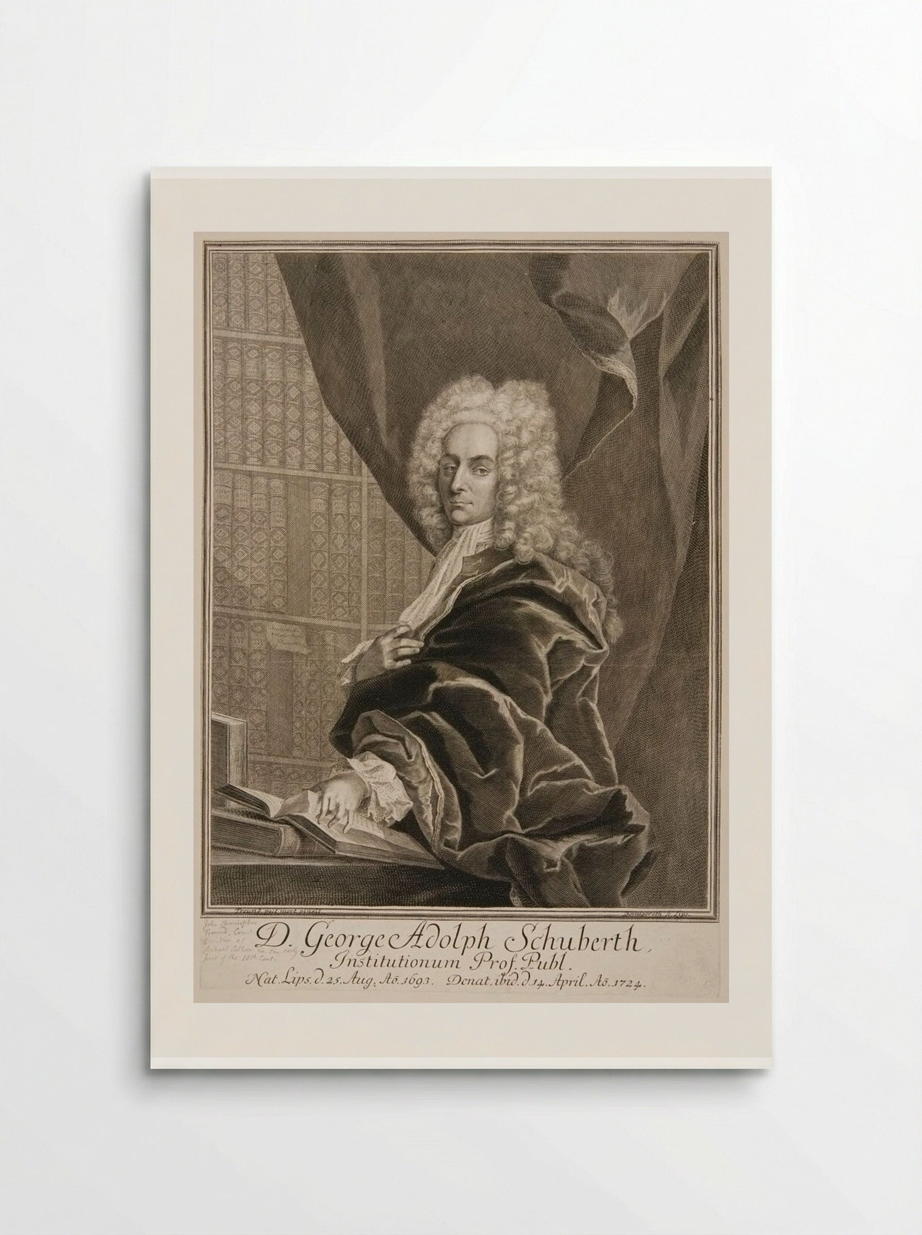 George Adolph Schuberth - Johann Martin Bernigeroth - Poster