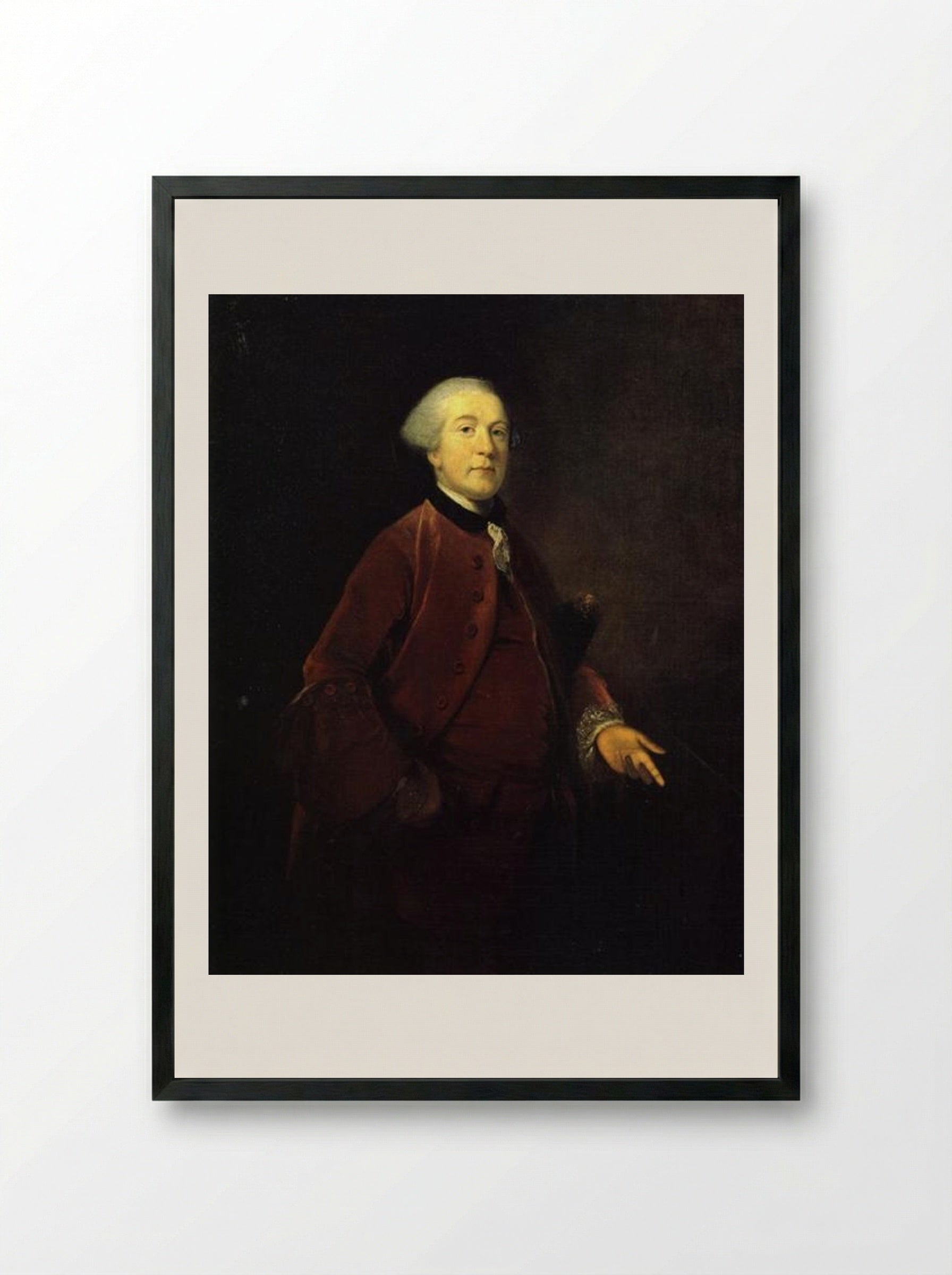 George Ashby - Joshua Reynolds - Framed Print Black