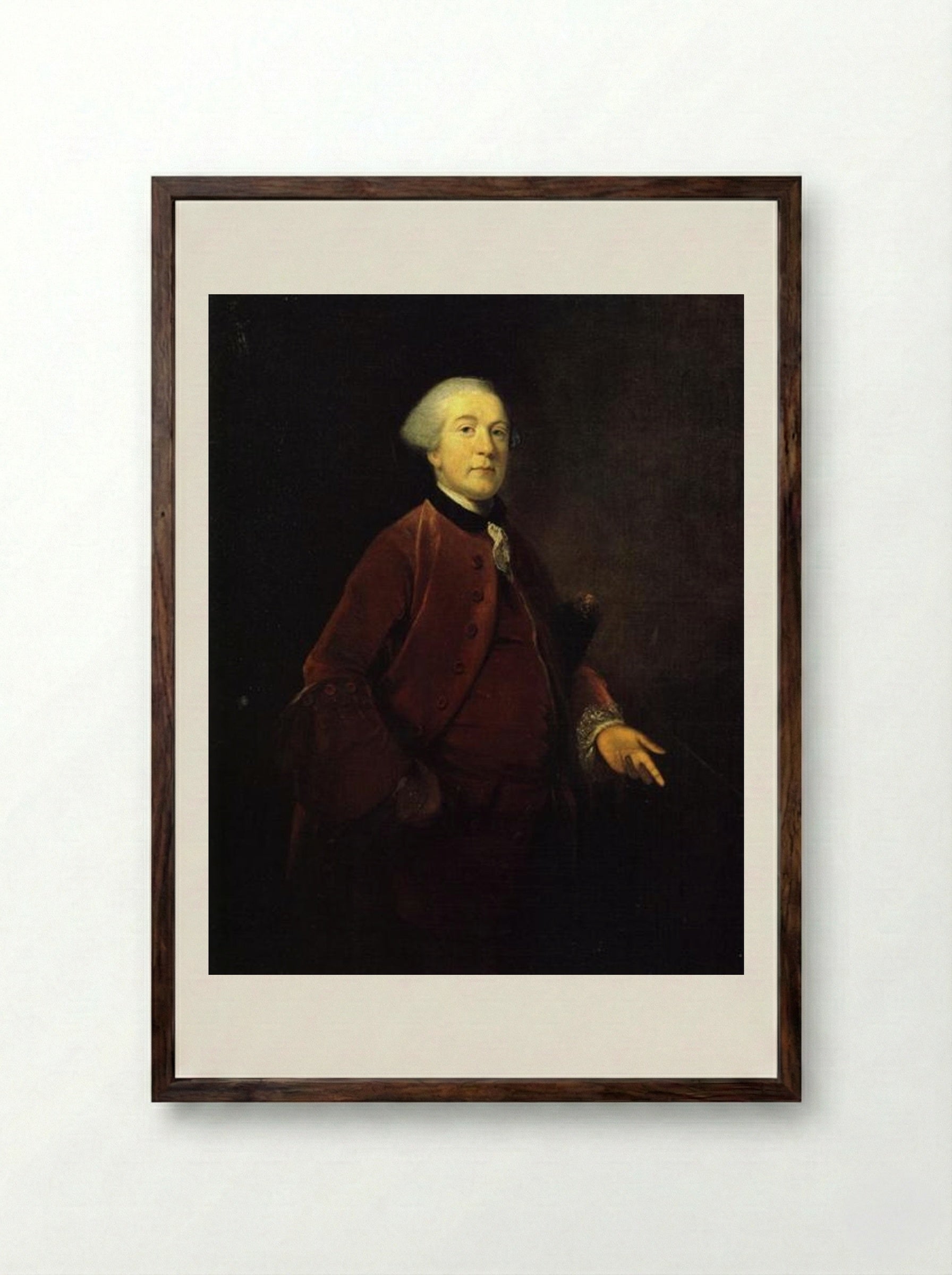 George Ashby - Joshua Reynolds - Framed Print Dark Wood