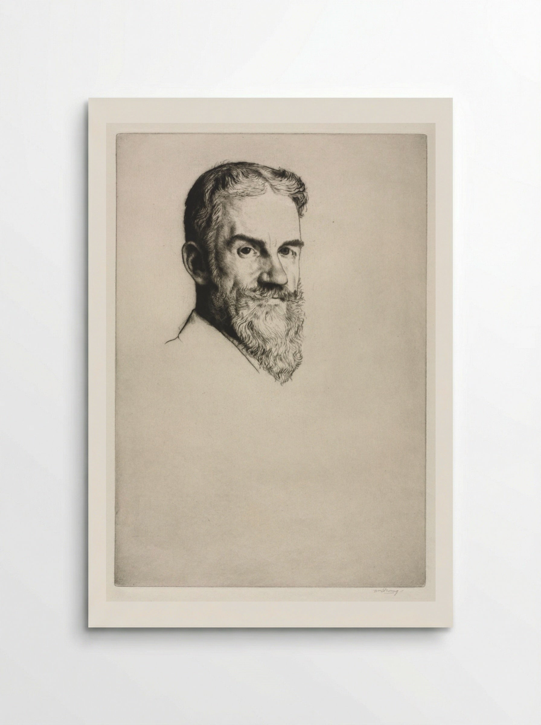 George Bernard Shaw - William Strang - Poster