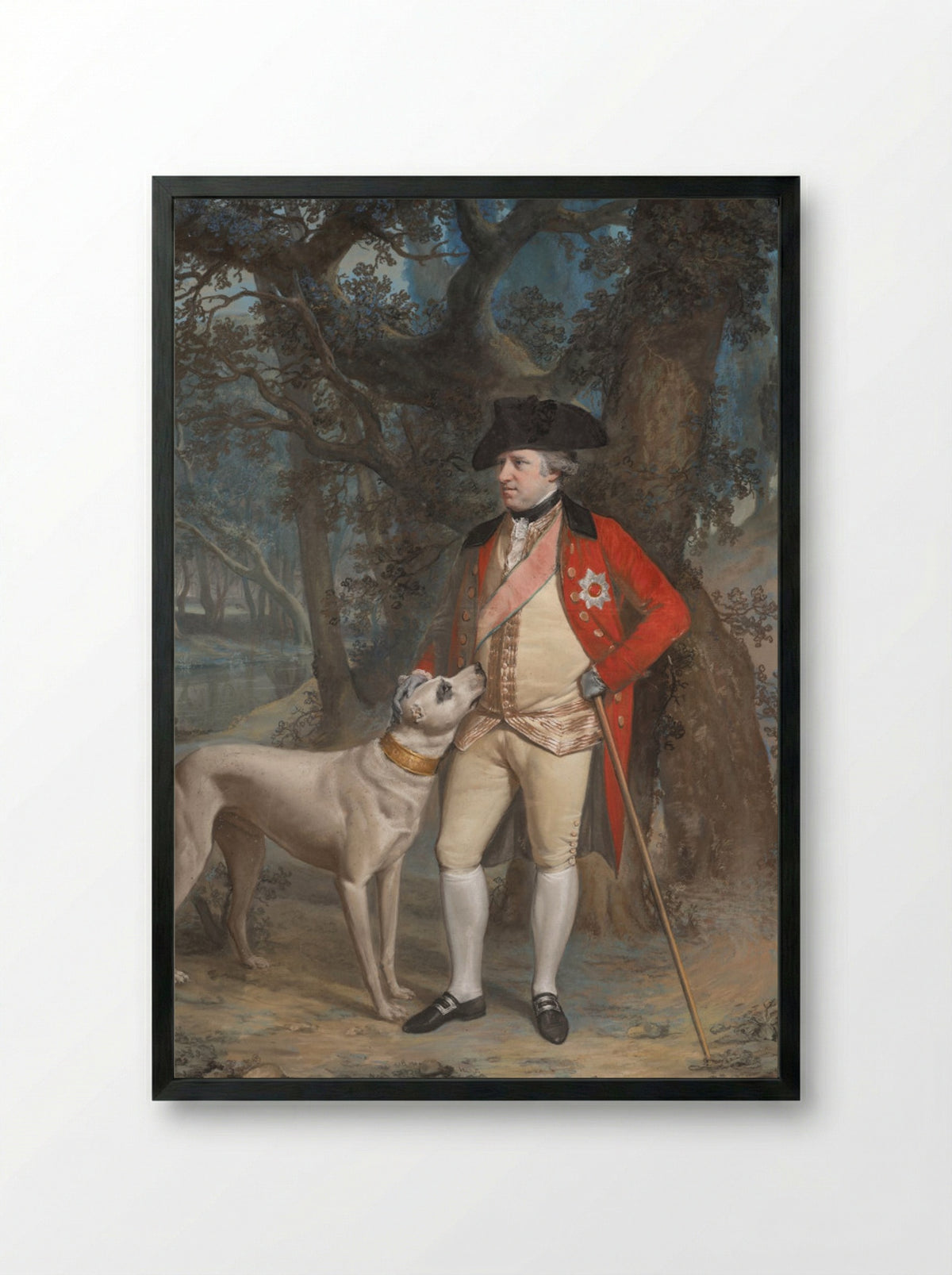 George Clavering Cowper, 3rd Earl Cowper - Hugh Douglas Hamilton - Framed Print Black