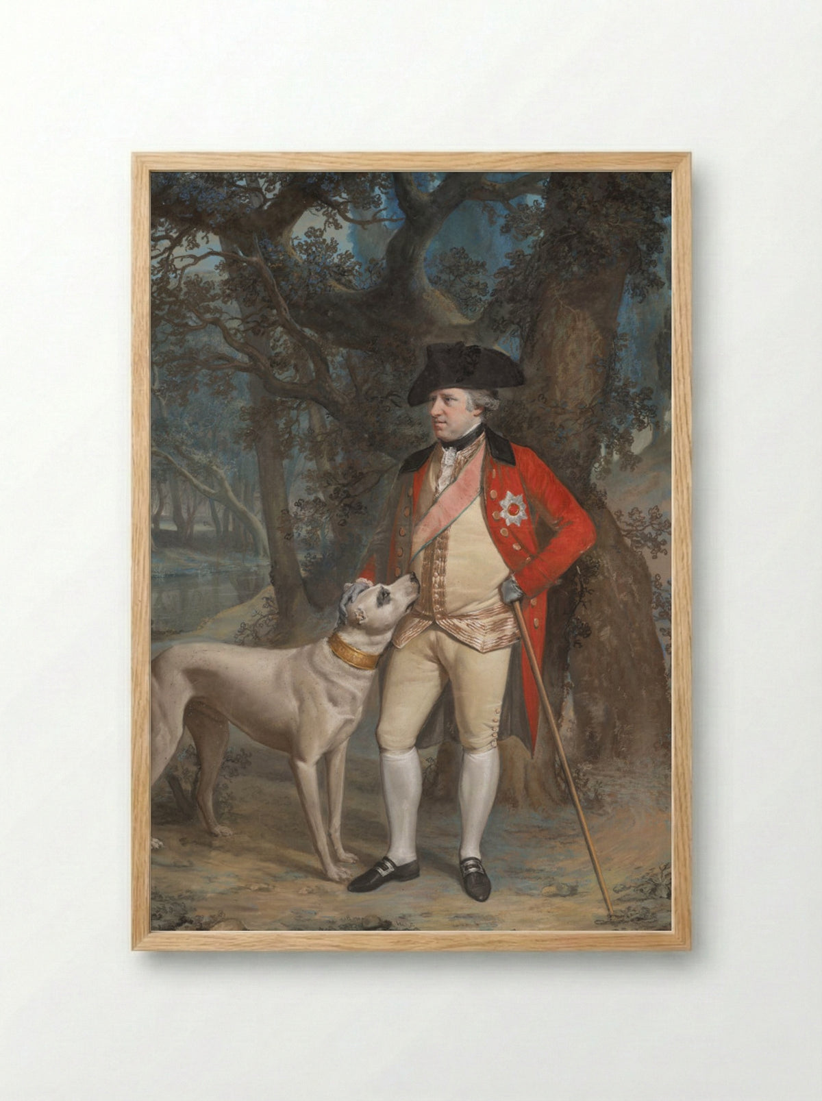 George Clavering Cowper, 3rd Earl Cowper - Hugh Douglas Hamilton - Framed Print Wood