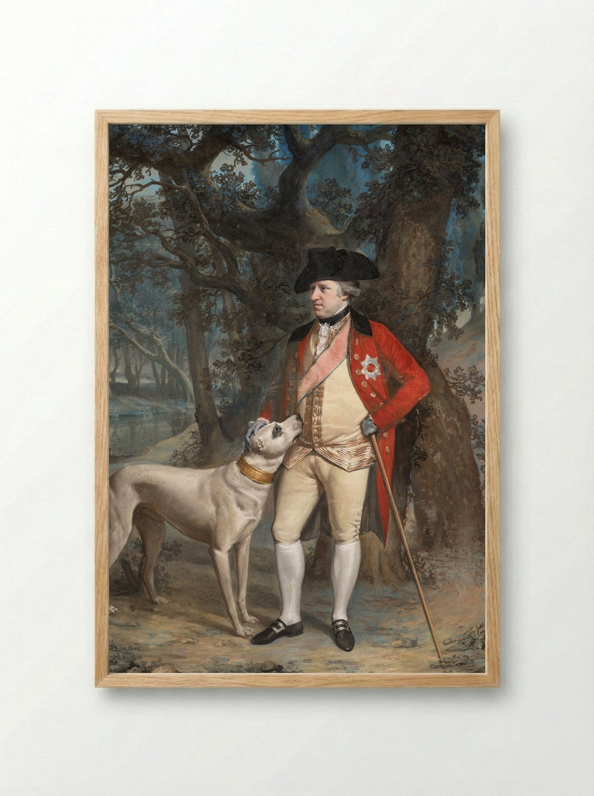 George Clavering Cowper, 3rd Earl Cowper - Hugh Douglas Hamilton - Framed Print Wood