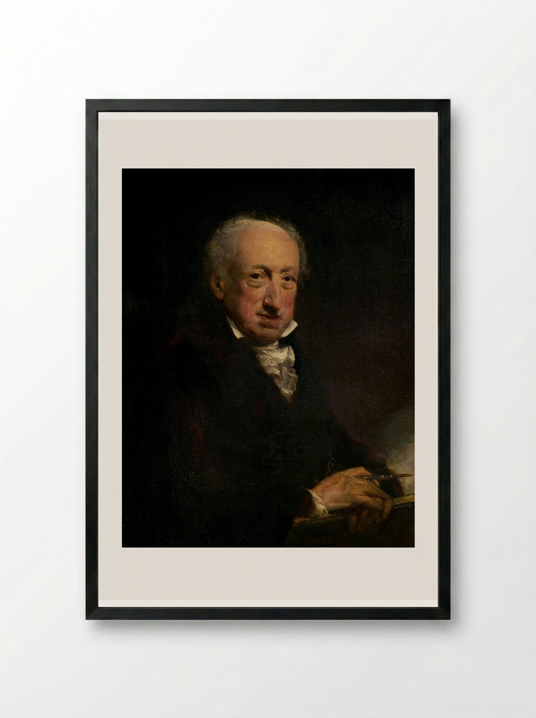George Dance the Younger - John Jackson - Framed Print Black