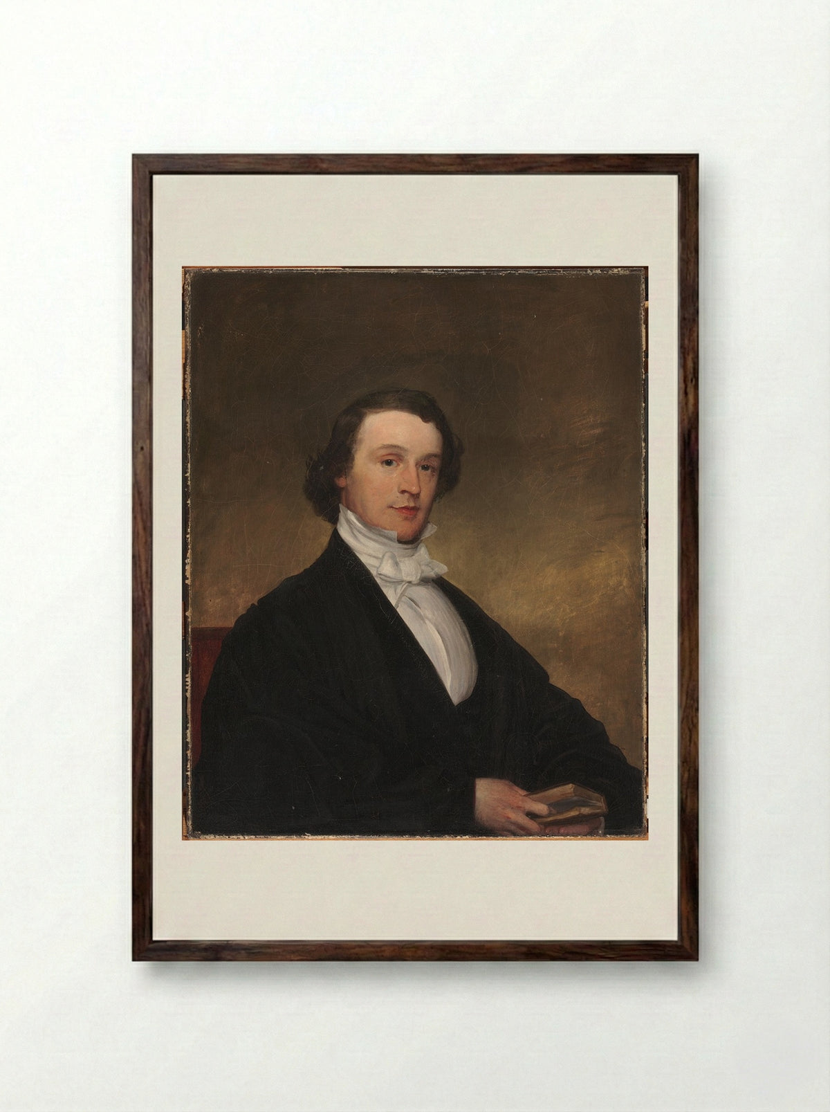 George Edward Ellis - Francis Alexander - Framed Print Dark Wood