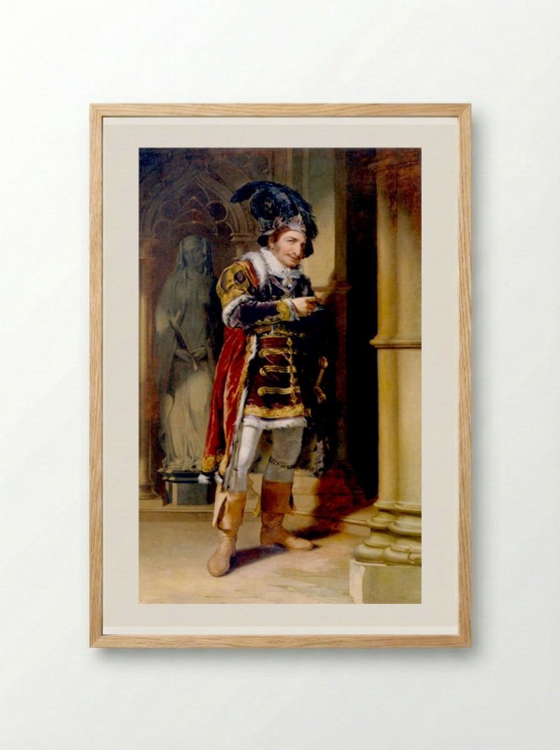 George Frederick Cooke in the Role of Richard III - Thomas Sully - Framed Print Wood