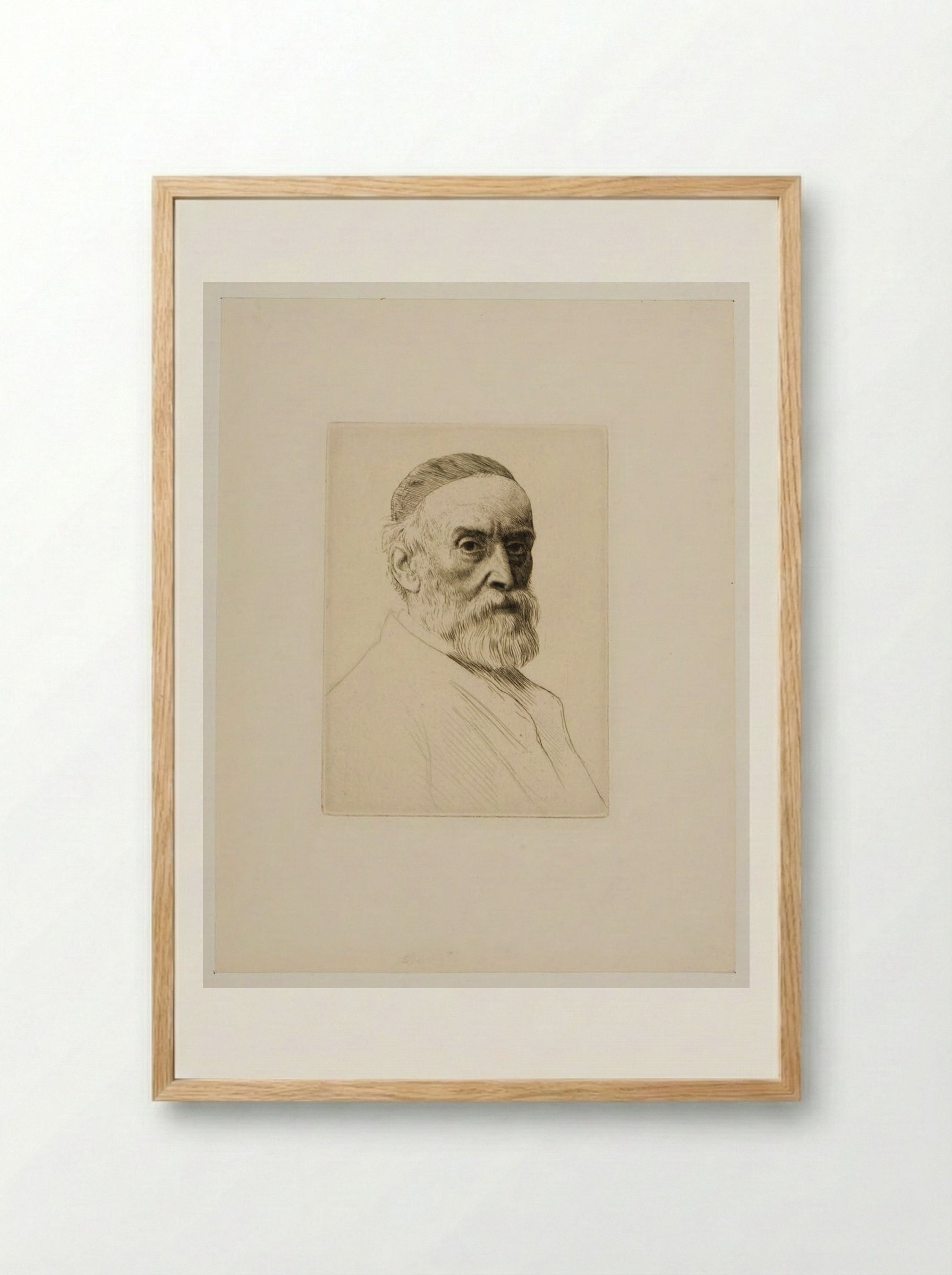 George Frederick Watts - Alphonse Legros - Framed Print Wood