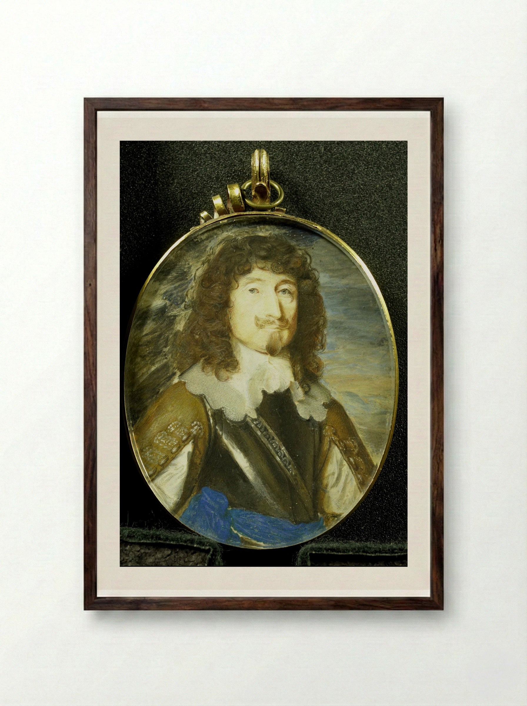 George Gordon, 2nd Marquess of Huntly - Samuel Cooper - Framed Print Dark Wood