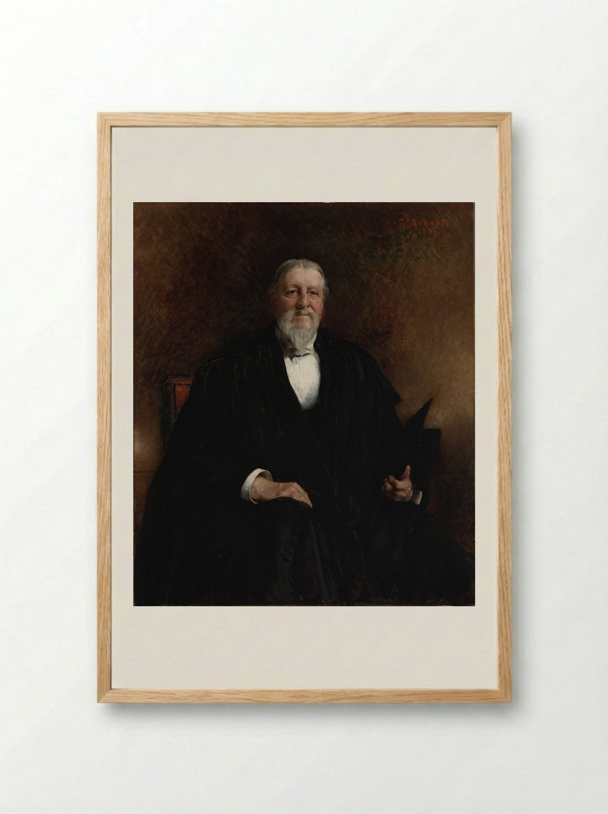 George Martin Lane - Léon Bonnat - Framed Print Wood