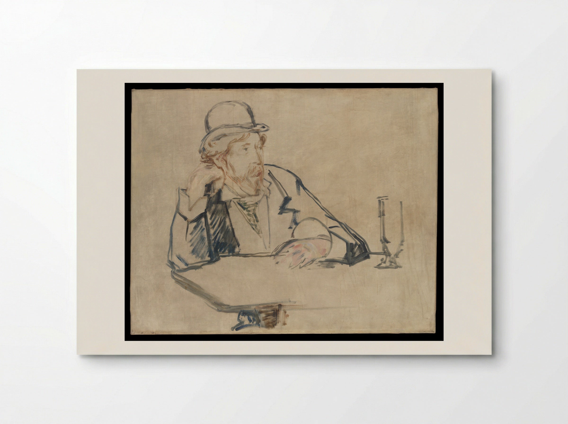 George Moore at the Café - Edouard Manet - Poster
