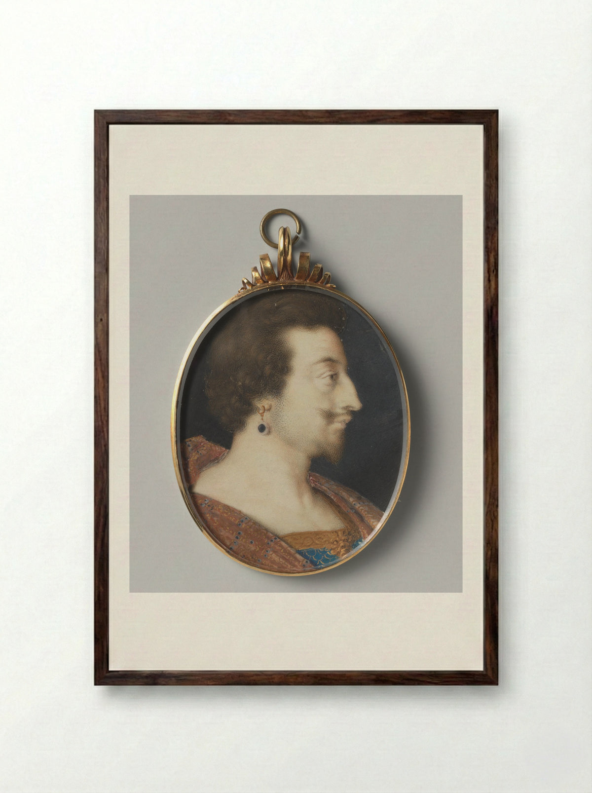 George Villiers, 1st Duke of Buckingham - Peter Oliver - Framed Print Dark Wood