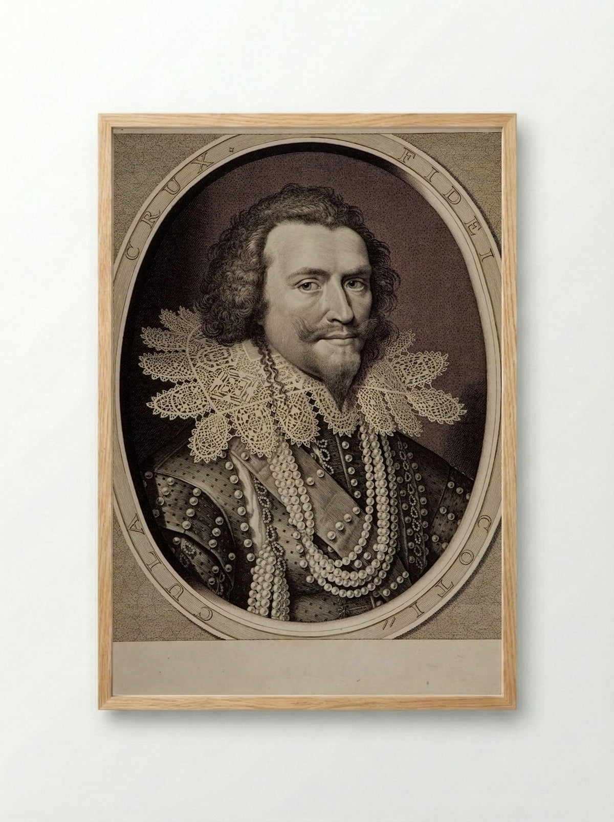 George Villiers, 1st Duke of Buckingham - Willem Jacobszoon Delff - Framed Print Wood