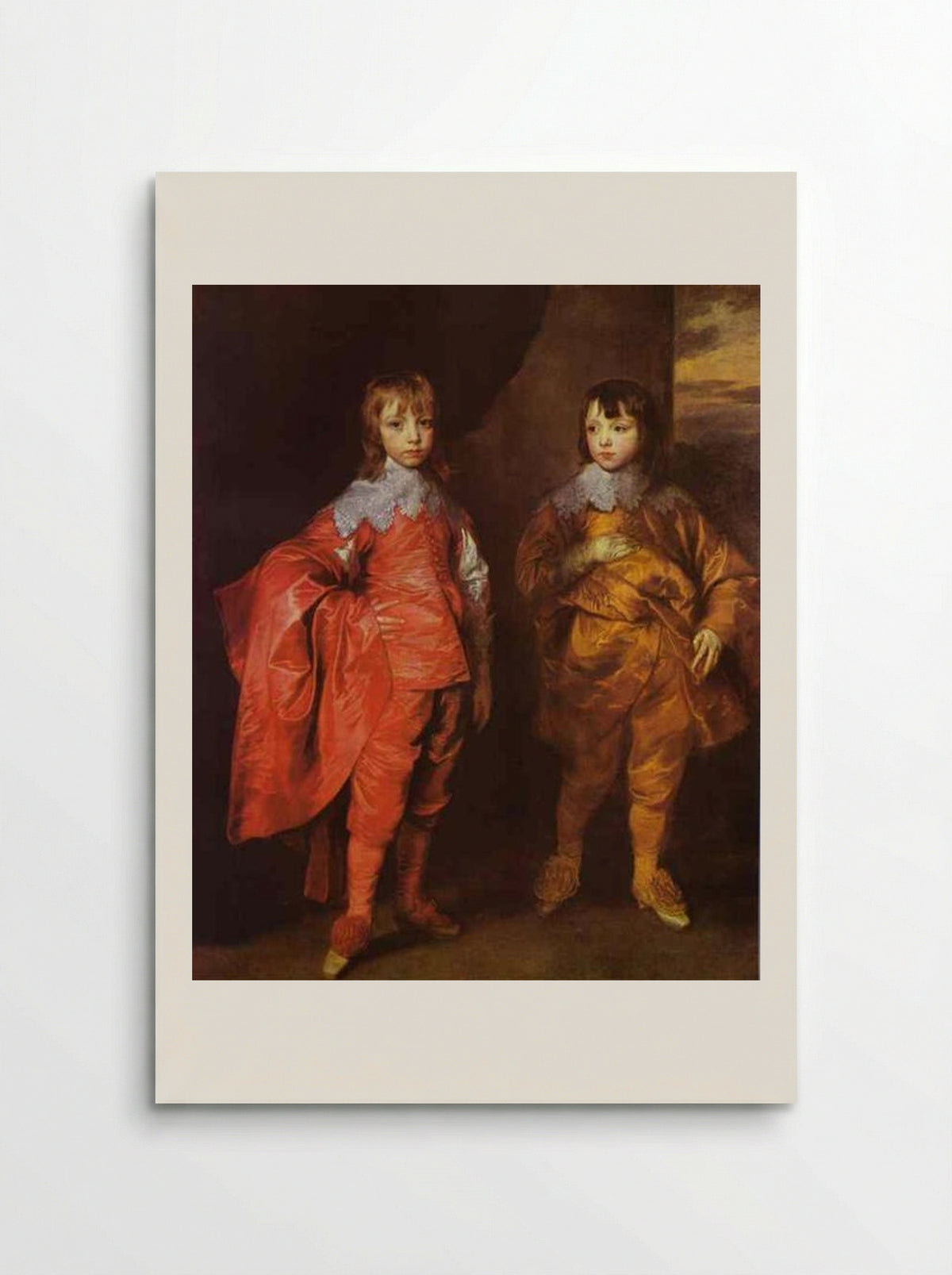 George Villiers, 2nd Duke of Buckingham and His Brother Lord Francis Villiers - Anthony van Dyck - Poster