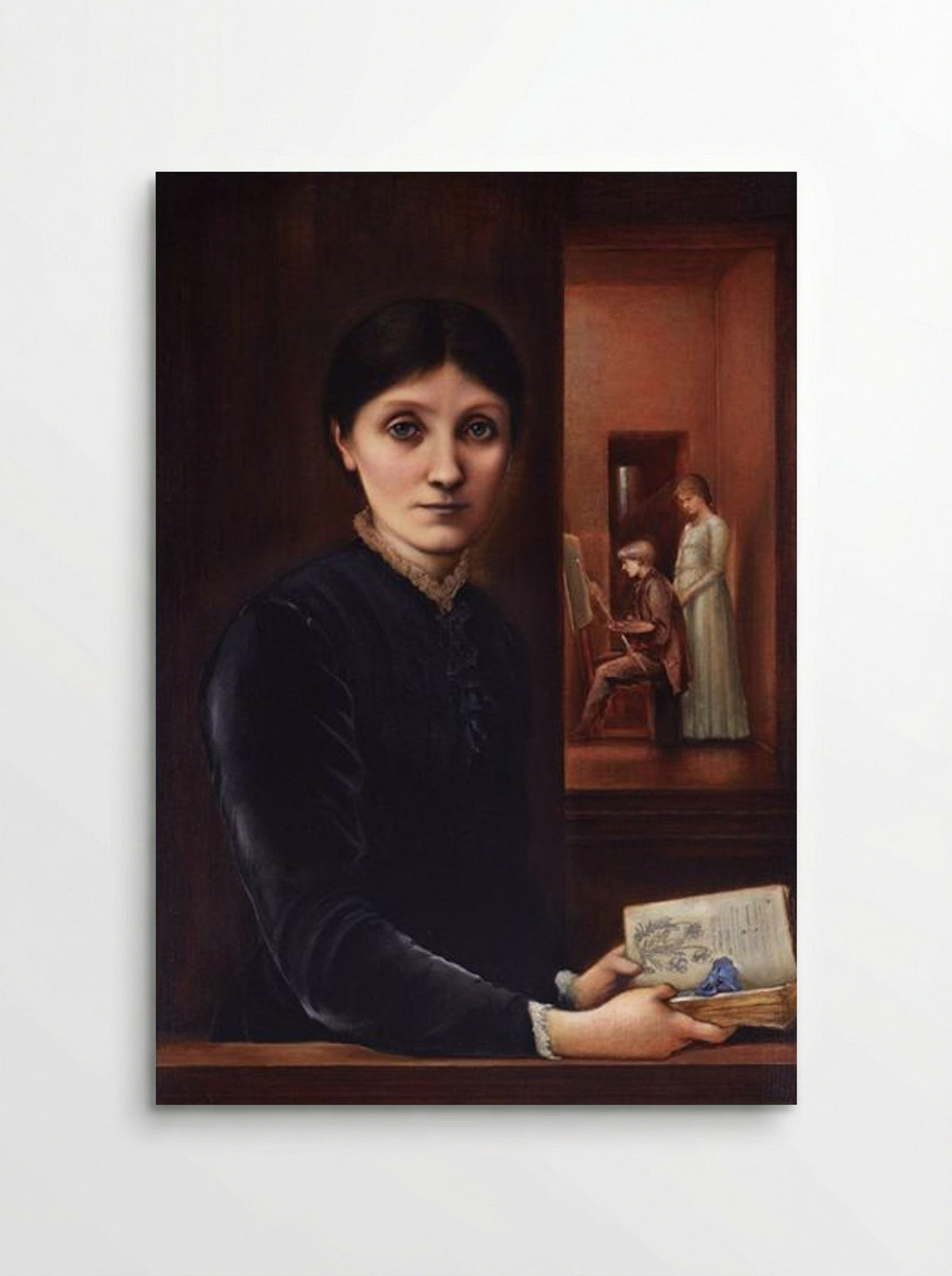 Georgiana Burne-Jones and their children, Margaret and Philip - Edward Burne-Jones - Poster