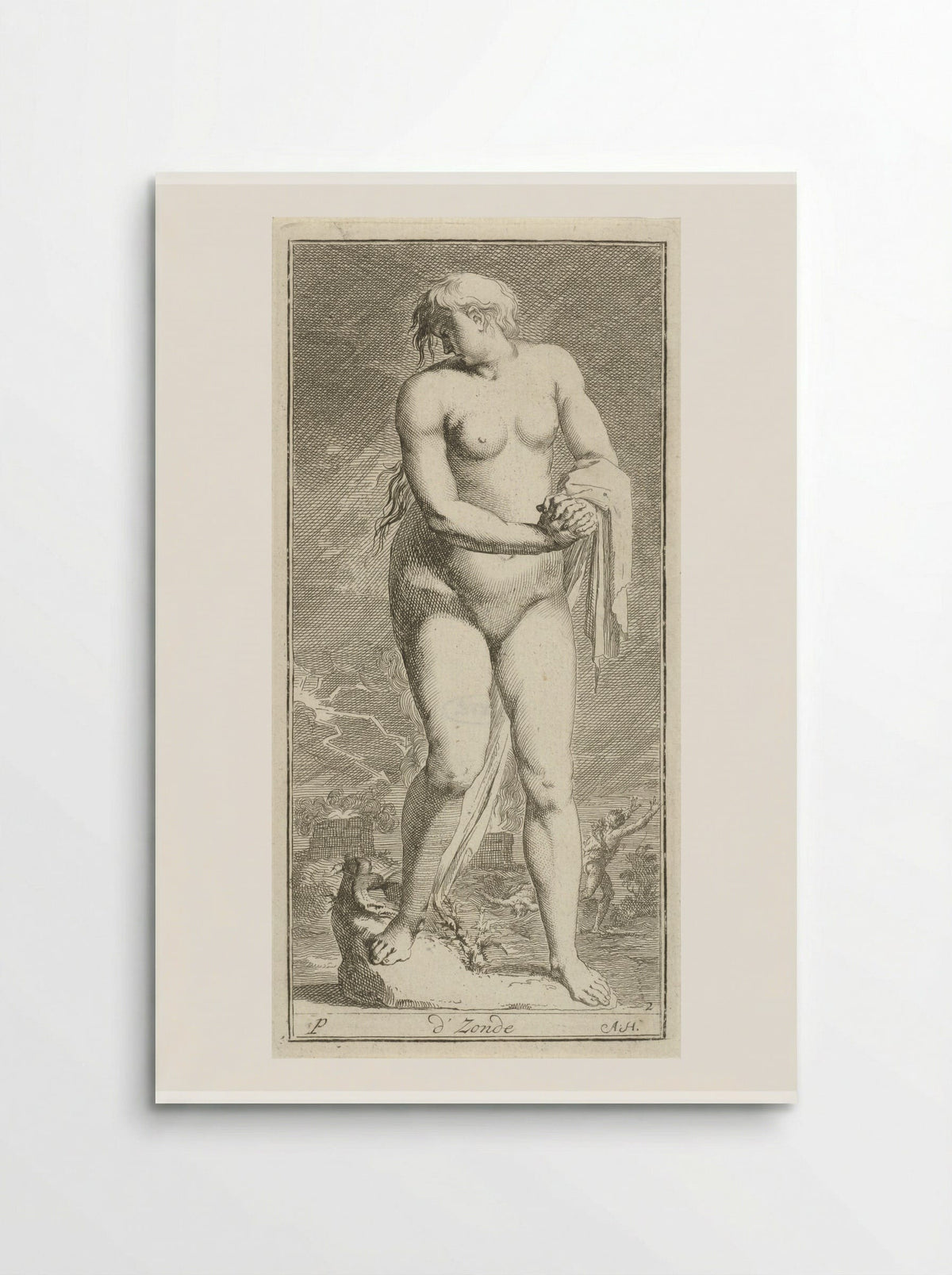 Gepersonifieerde Zonde - Leonard Schenk - Poster