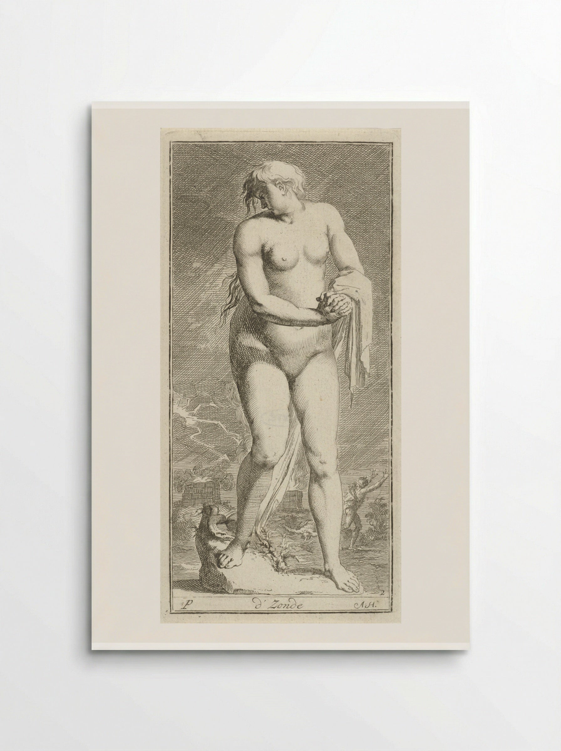 Gepersonifieerde Zonde - Leonard Schenk - Poster