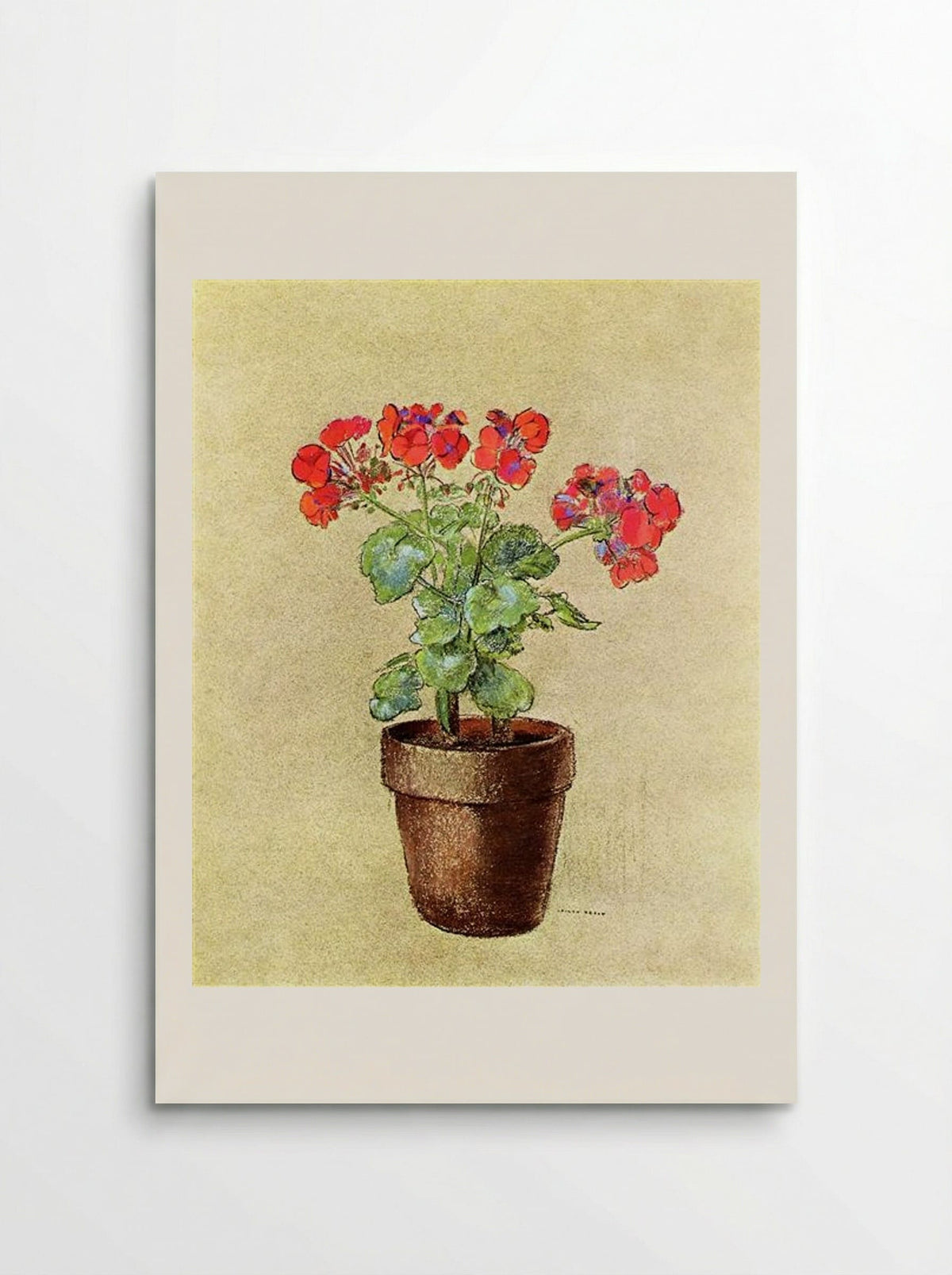 Geraniums - Odilon Redon - Poster