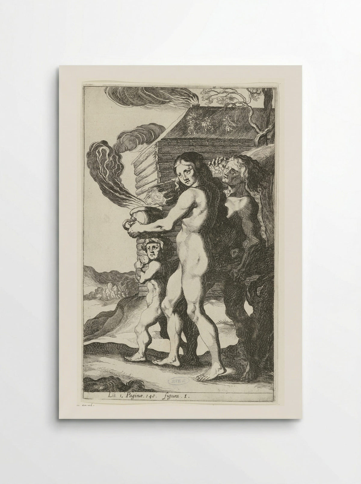 Germaans gezin (Germanic Family) - Simon Frisius - Poster