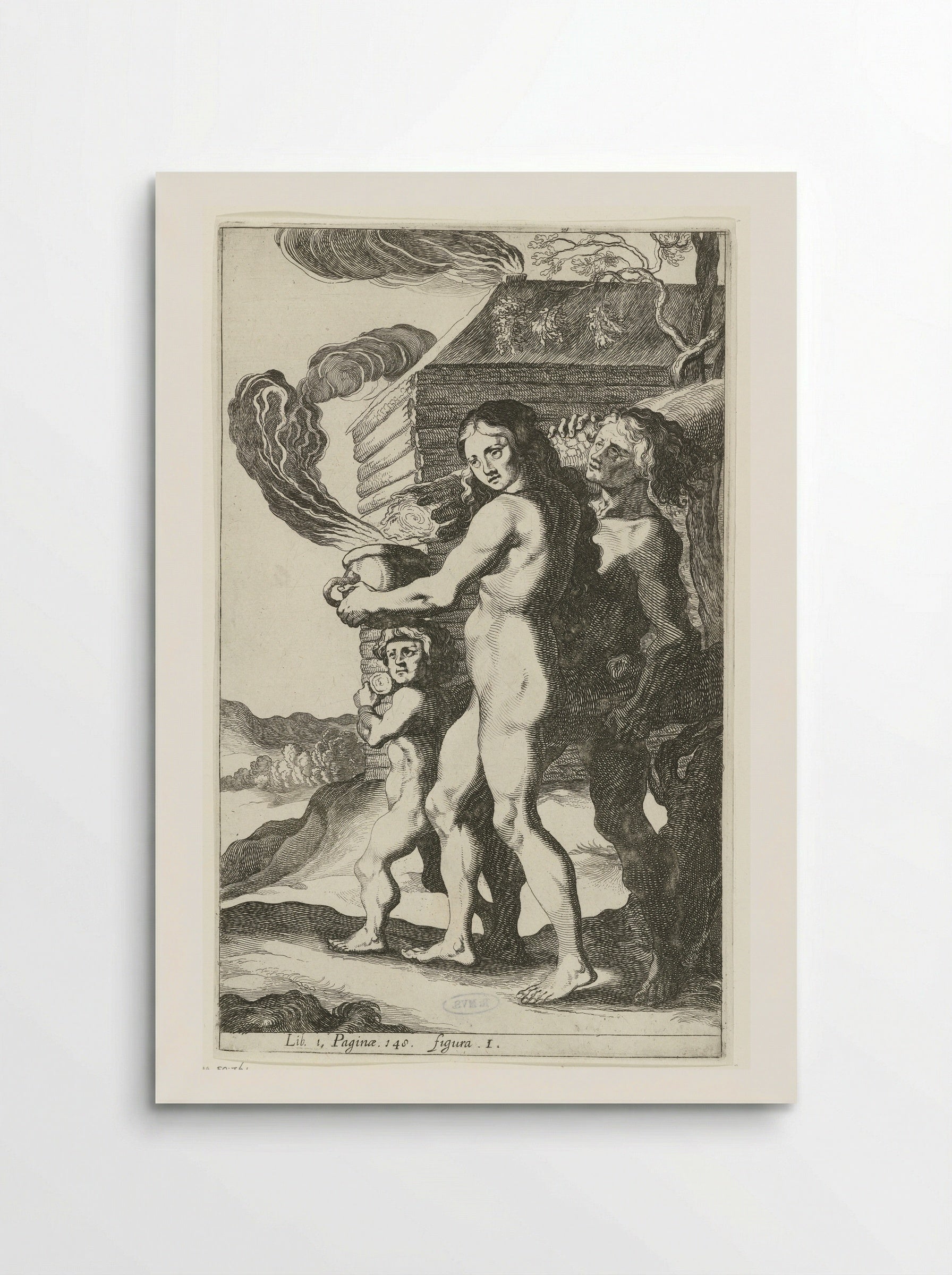 Germaans gezin (Germanic Family) - Simon Frisius - Poster