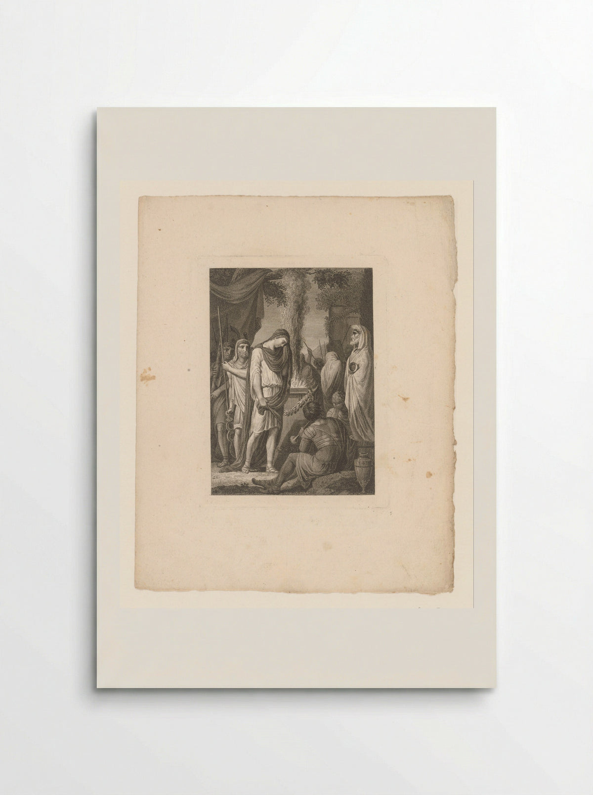 Germanicus at a Burning Sacrifice - Tommaso Piroli - Poster