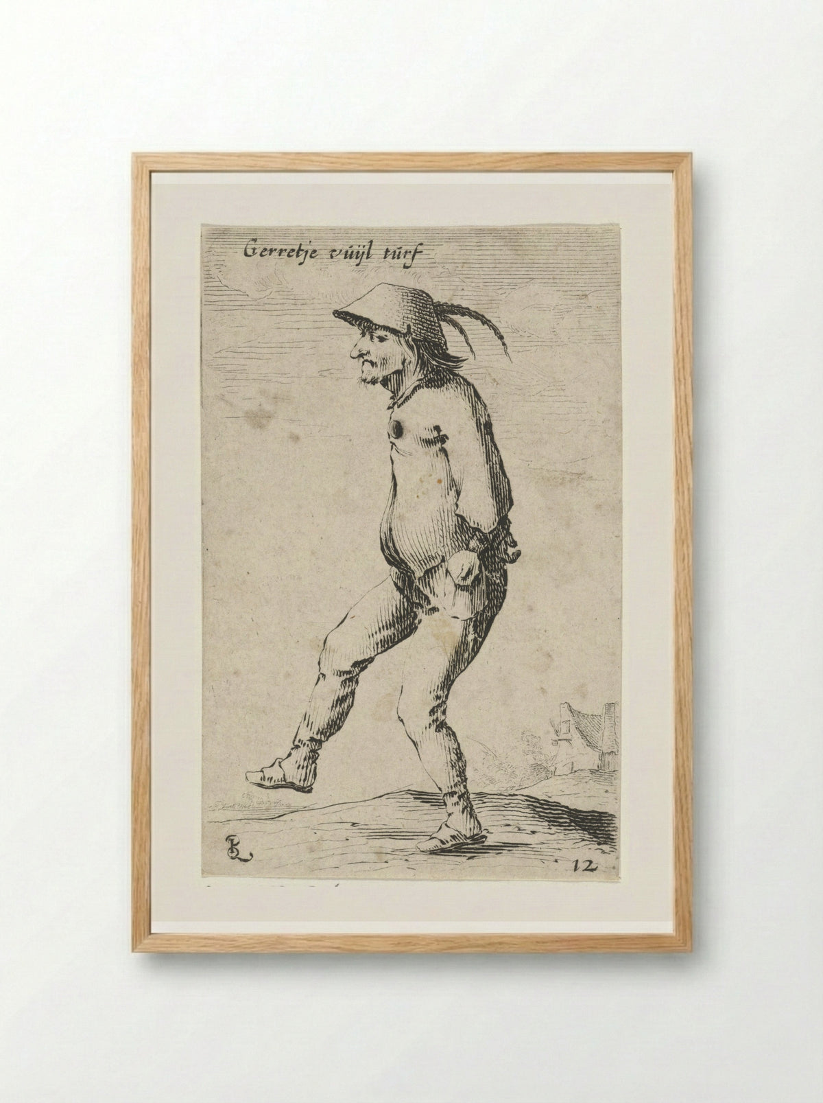 Gerretje Vuyl Turf - Salomon Savery - Framed Print Wood