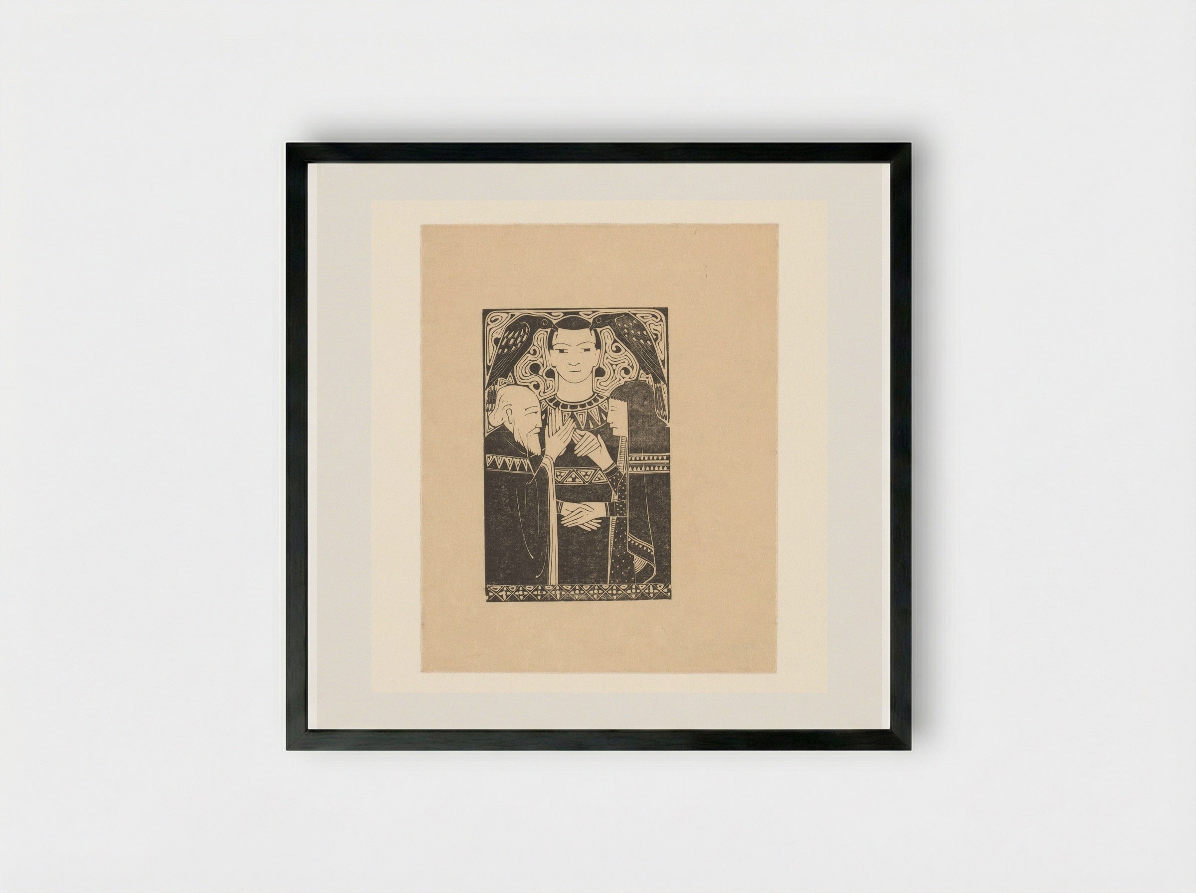 Geschiedenissen van gezag - Karel Petrus Cornelis de Bazel - Framed Print Black