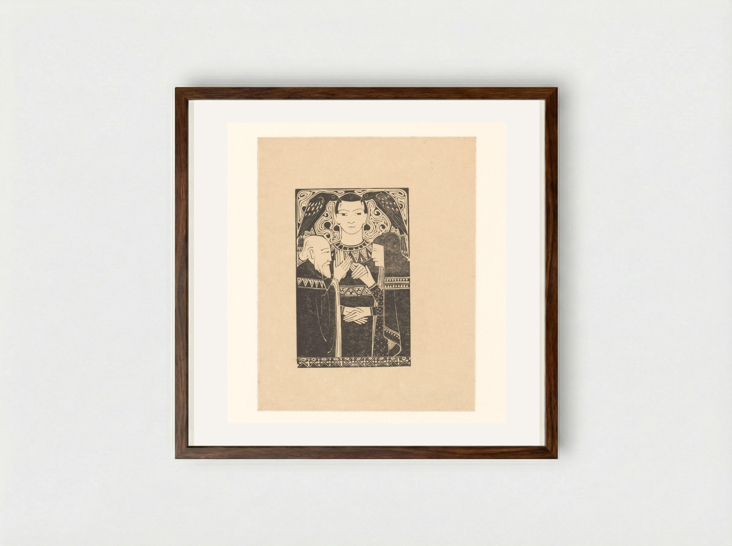 Geschiedenissen van gezag - Karel Petrus Cornelis de Bazel - Framed Print Dark Wood