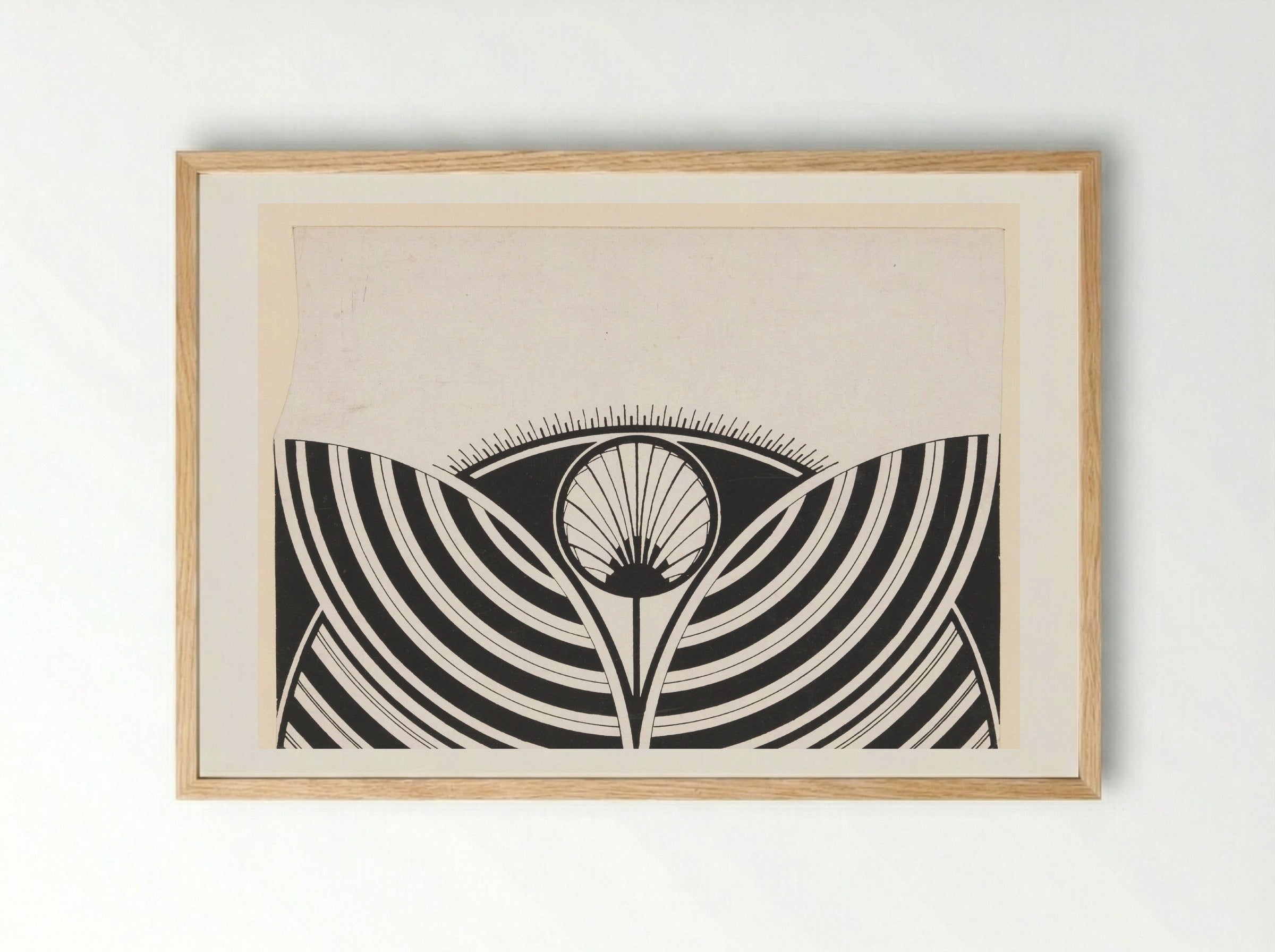 Gestileerd bloemmotief - Samuel Jessurun de Mesquita - Framed Print Wood