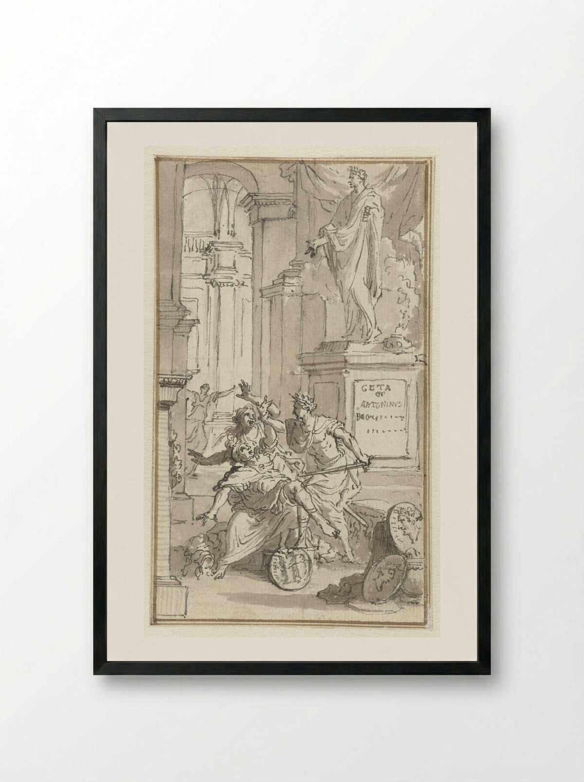 Geta of Antoninus - Jan Goeree - Framed Print Black