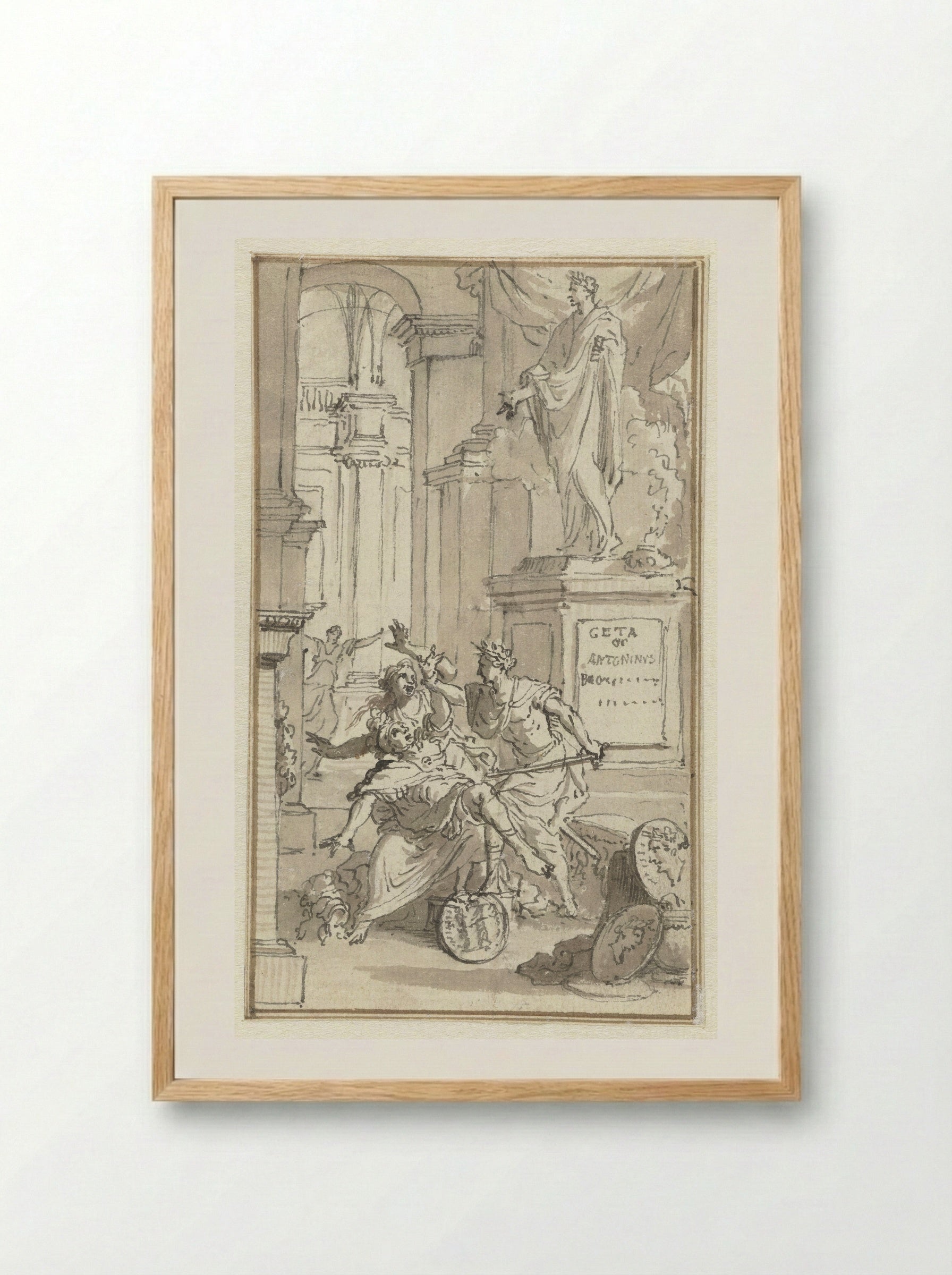 Geta of Antoninus - Jan Goeree - Framed Print Wood